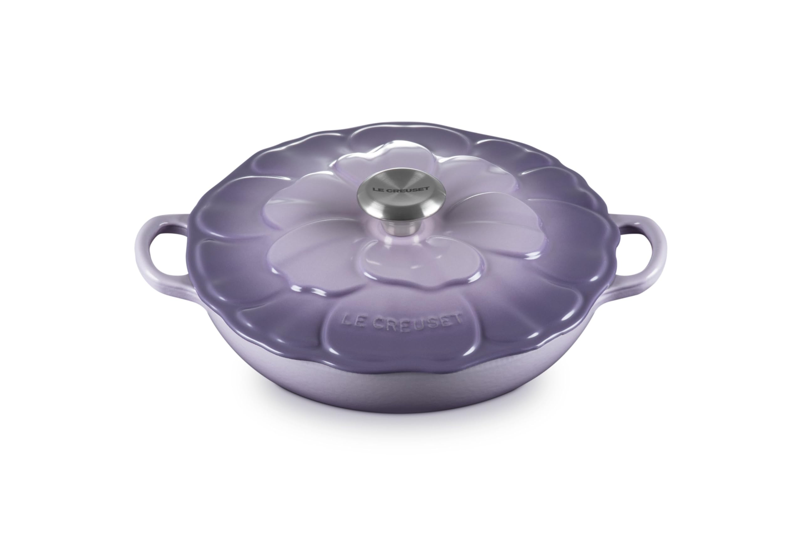 Le Creuset Enameled Cast Iron Signature Petal Braiser, 2.25 Qt., Provence W/Stainless Steel Knob