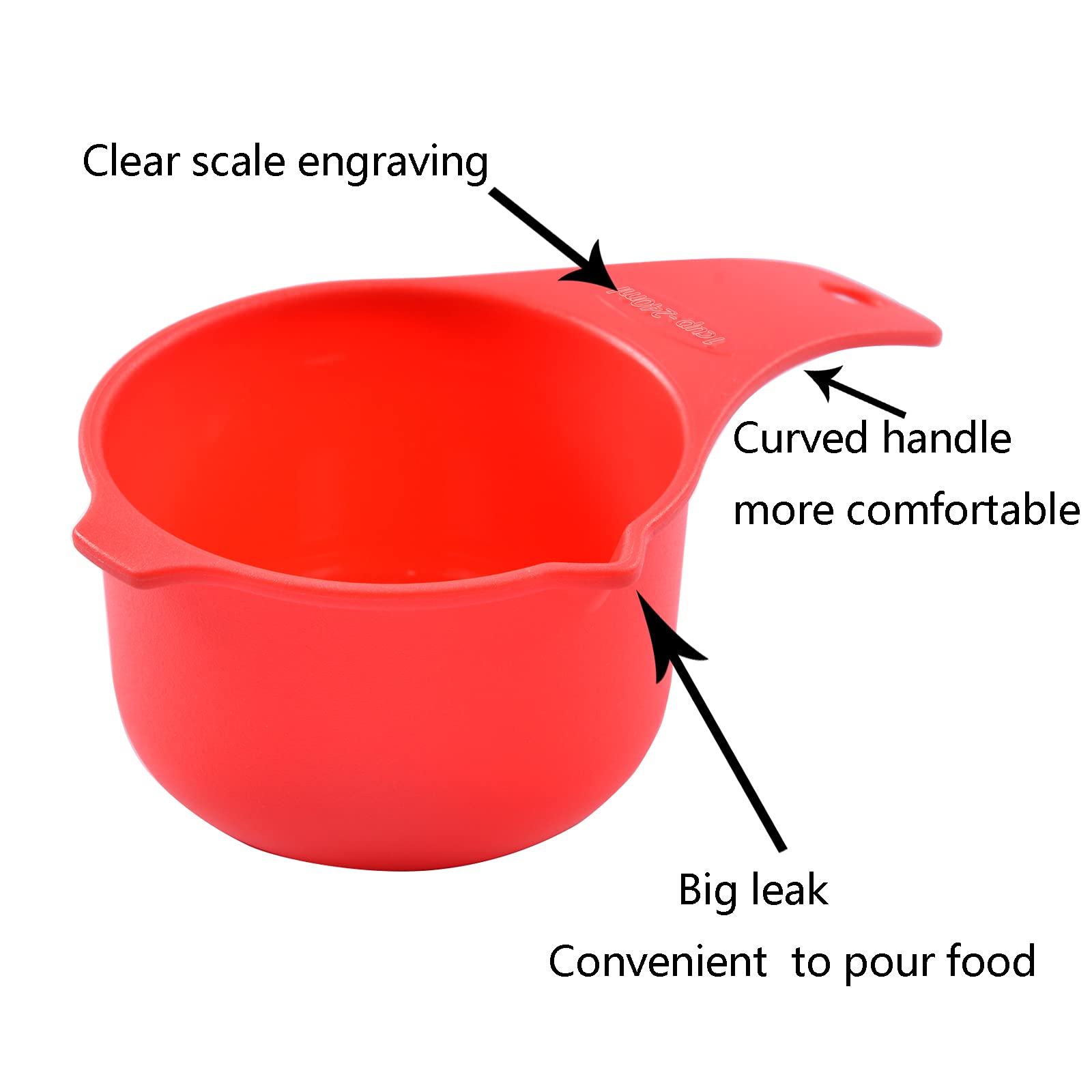 Dotinghux Measuring Cups Set Of 7, Assorted Colors