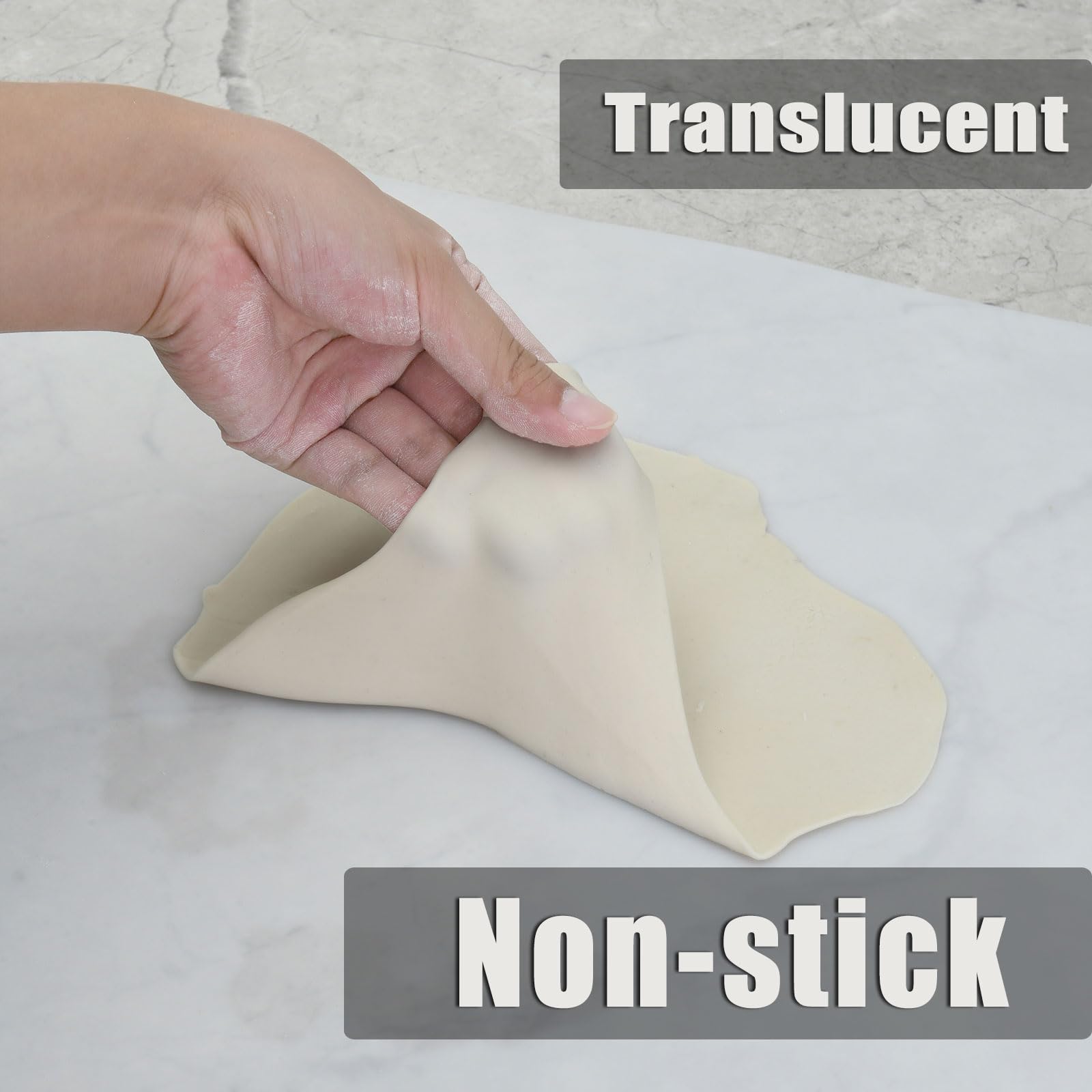 Thick Silicone Counter Mat Large Set Of 2, Heat Resistant Mat For Kitchen Table/Countertop Protector/Non Stick Pastry Baking Mat
