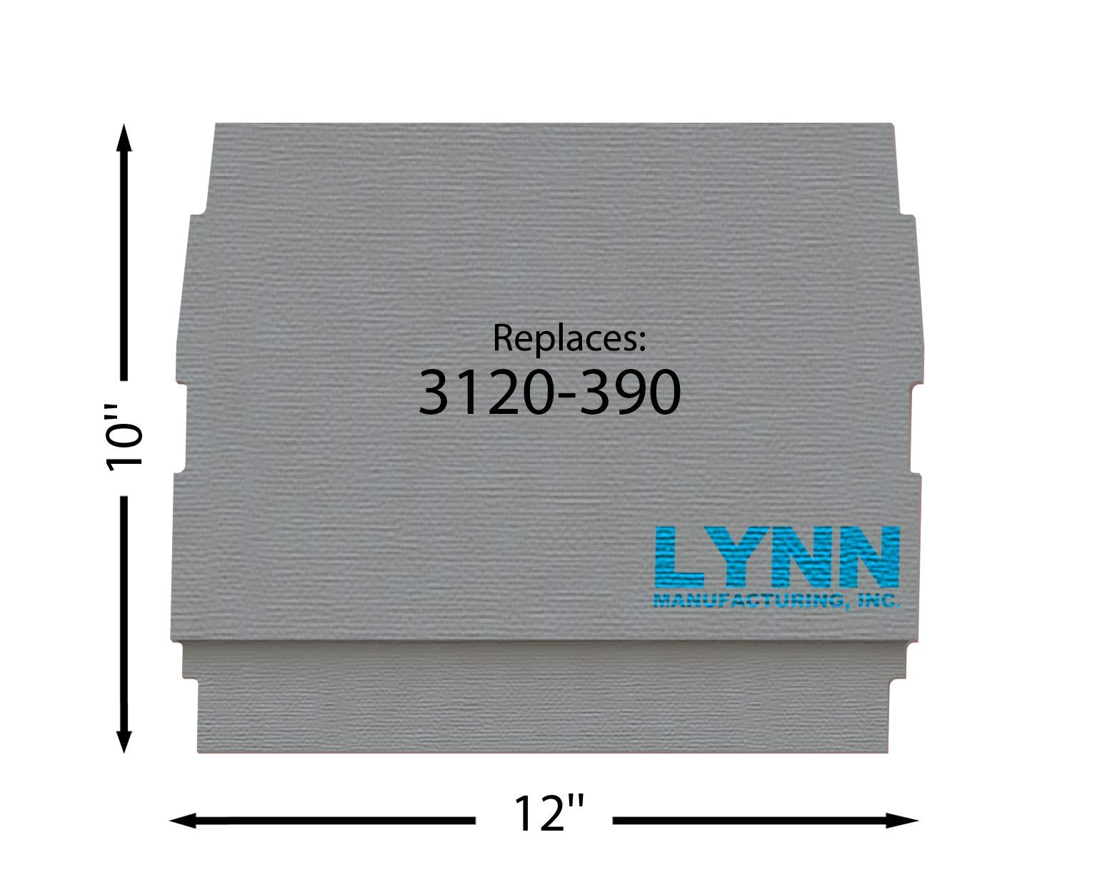 Lynn Manufacturing Replacement Hearthstone Baffle Board, Craftsbury 8390 & 8391, 3120-390, 2431A