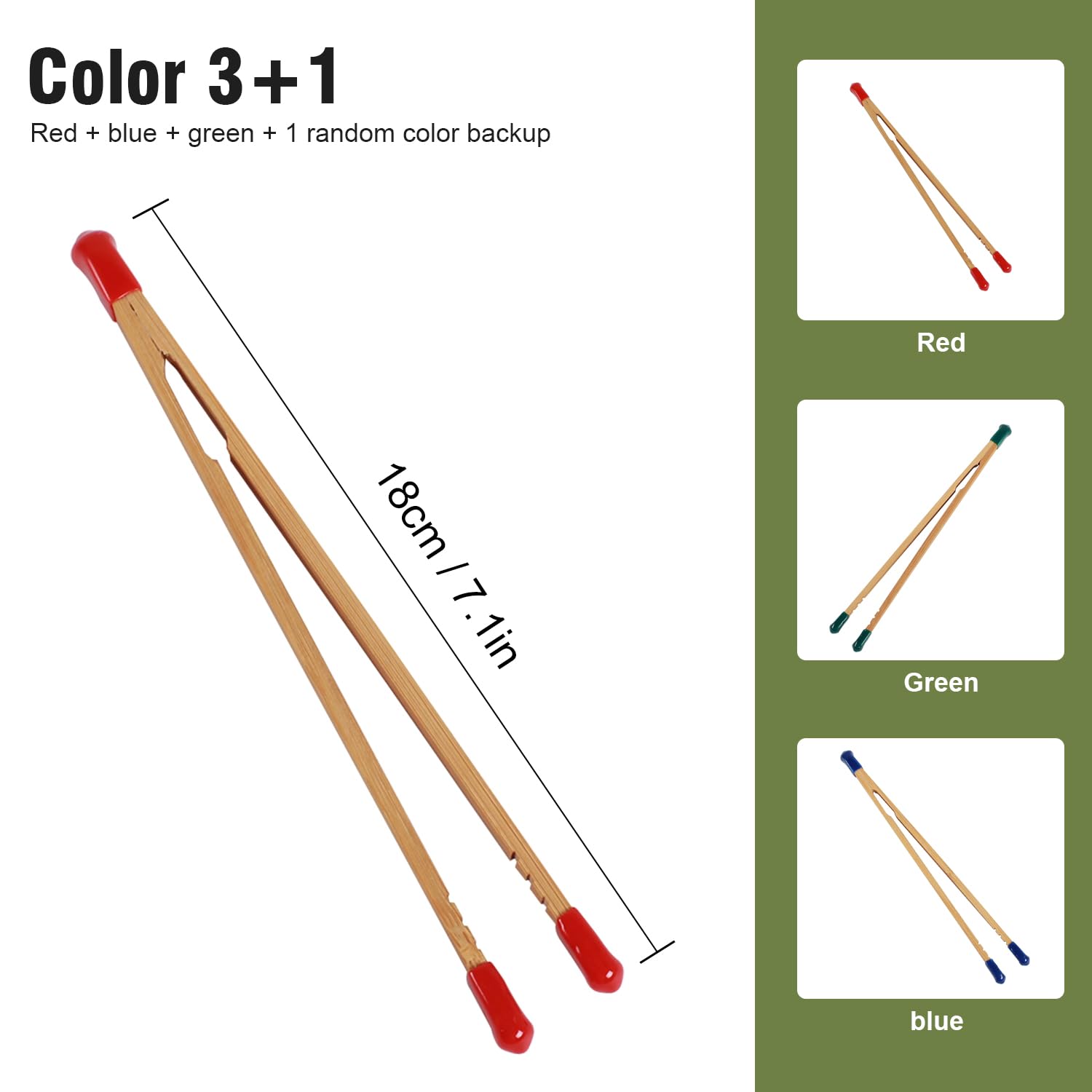 Darkroom Bamboo Print Tongs Developing Equipment Processing Tool Pack Of 4