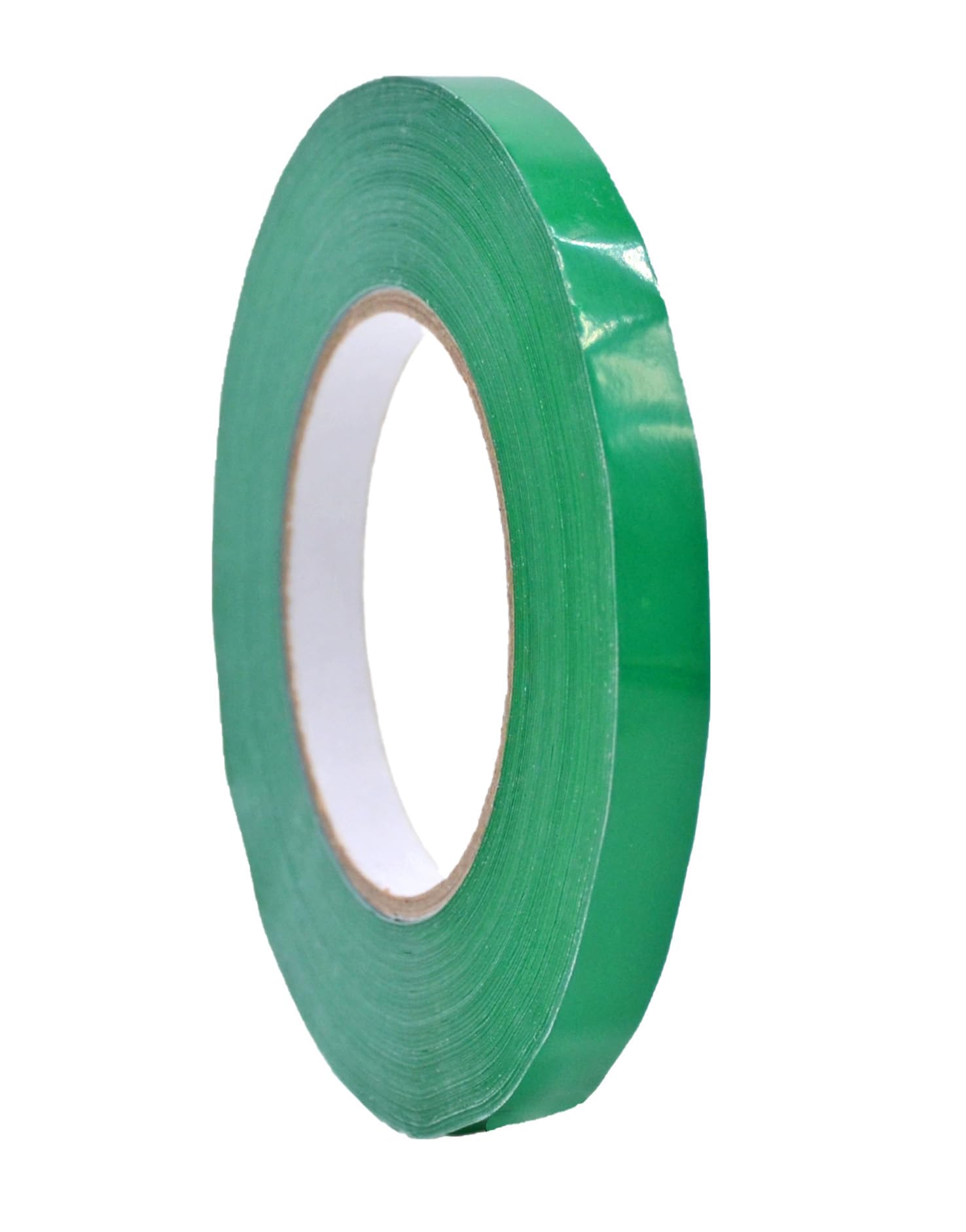 WOD Dark Green Produce Poly Bag Sealing Tape, 3/8 inch x 180 yds. for Packaging and Sealing of Meat, Gifts, or Ice Bags BSTC24PV