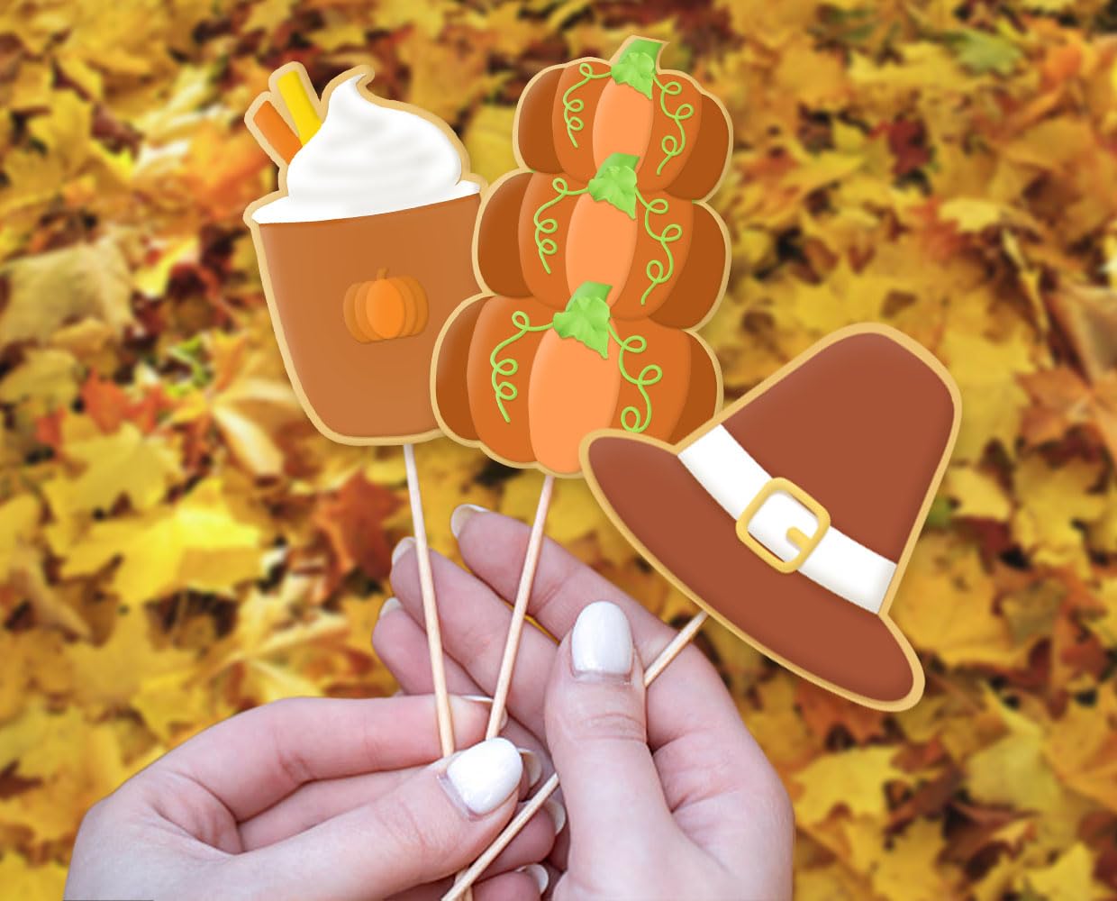 Hying 6Pcs Fall Thanksgiving Cookie Cutters Set For Kids Baking, Stainless Steel Harvest Pumpkin Holiday Cookie Cutters For Cook