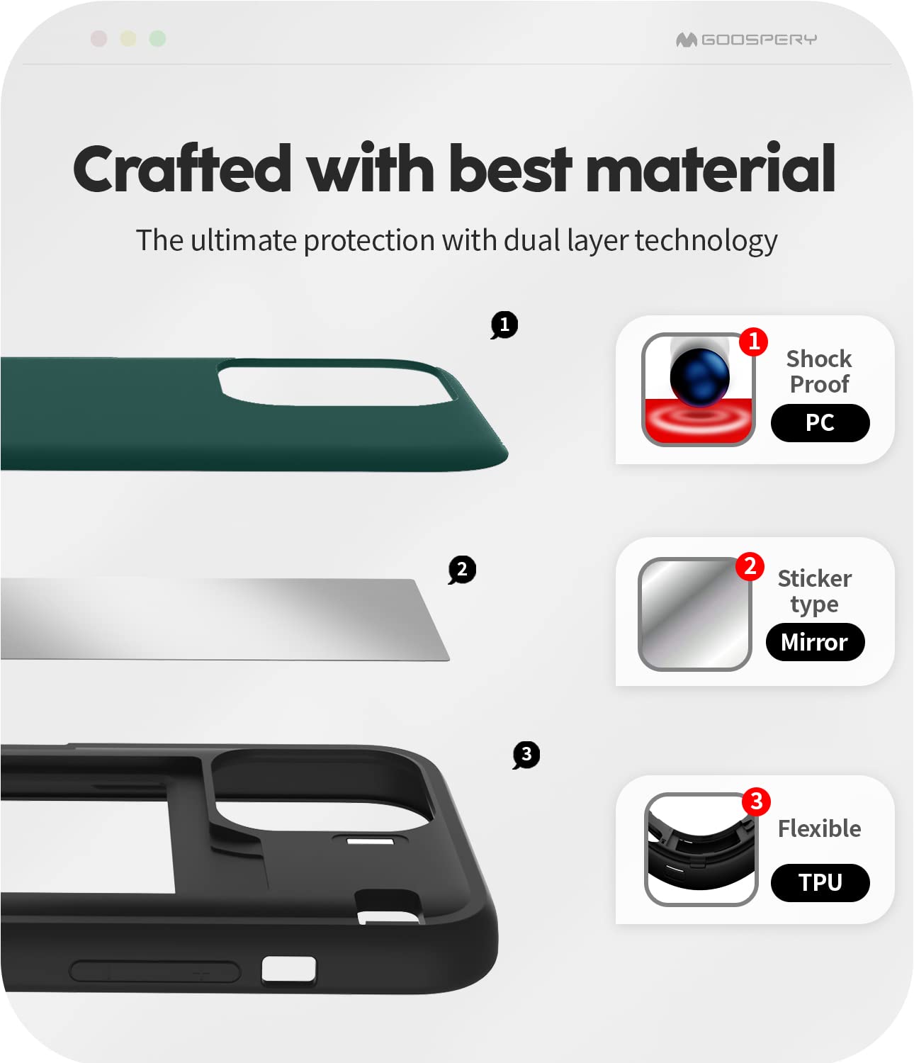 Goospery Magnetic Door Bumper Compatible With Iphone 13 Pro Case, Card Holder Wallet Case, Easy Magnet Auto Closing Protective D