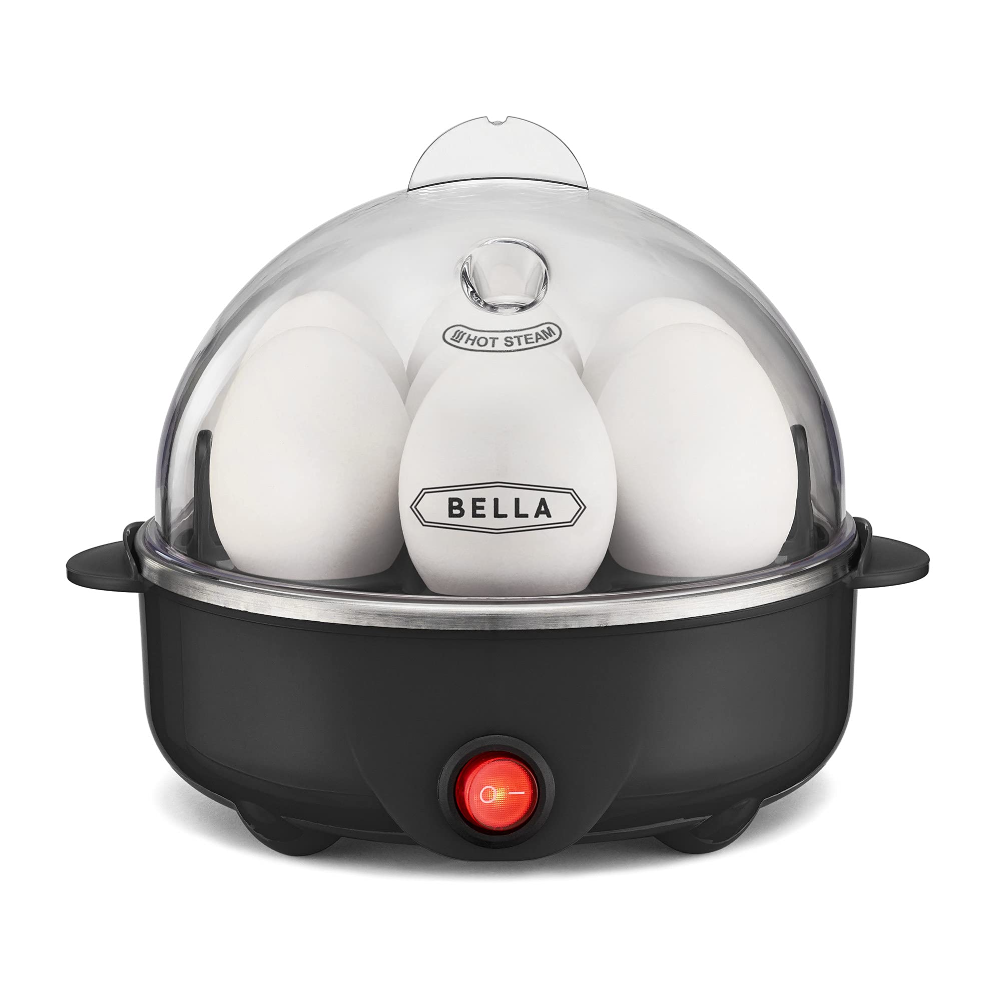 Bella Rapid Electric Egg Cooker And Poacher With Auto Shut Off For Omelet, Soft, Medium And Hard Boiled Eggs - 7 Egg Capacity Tr