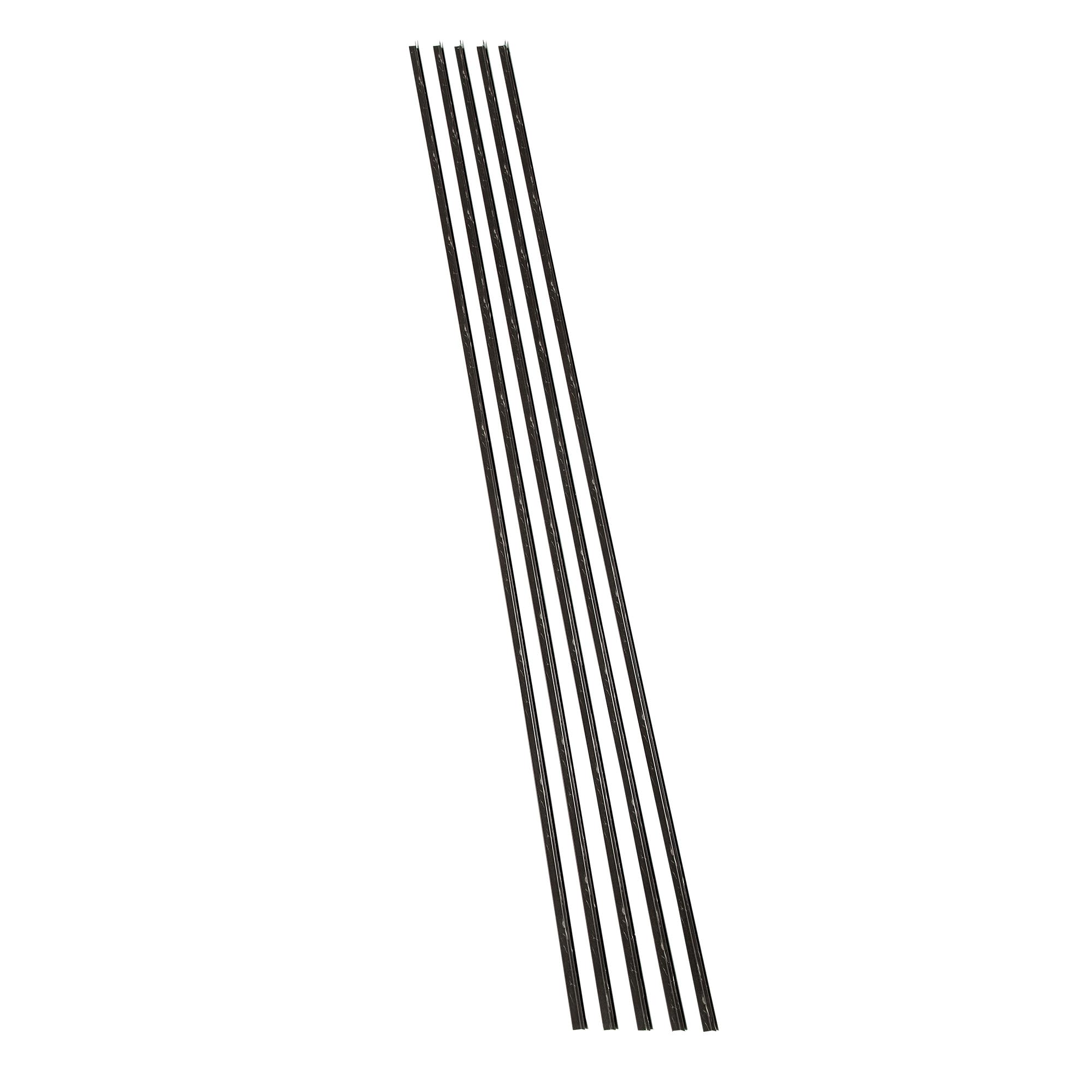 Palisade 94 in. Vinyl Inside Corner Trim in Black Ice (5 Pack)