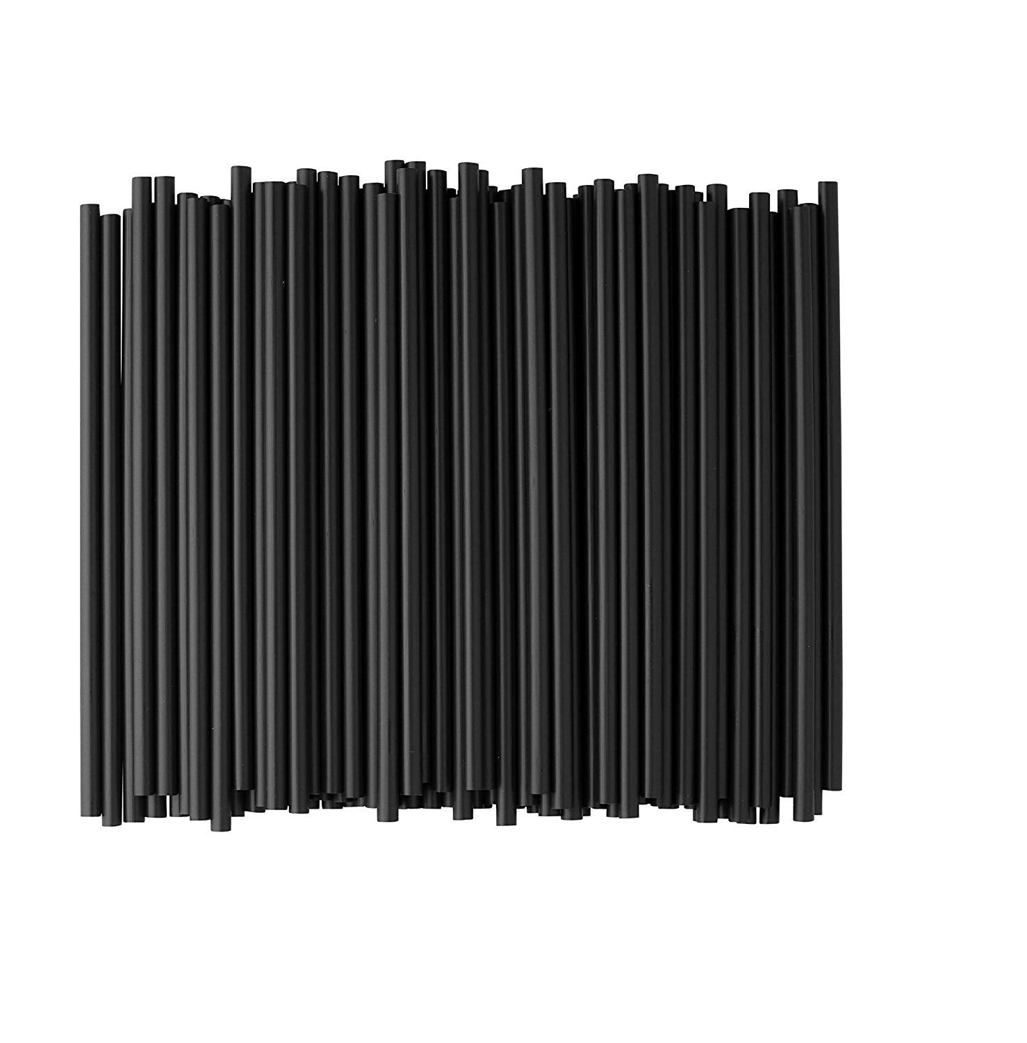 GDMINLO 100 Black Biodegradable Paper Straws co-Friendly Biodegradable Drinking Straws Bulk for Party Supplies  Bridal/Baby Shower  Birthday  Mixed Drinks  Weddings  Restaurant  Food Service