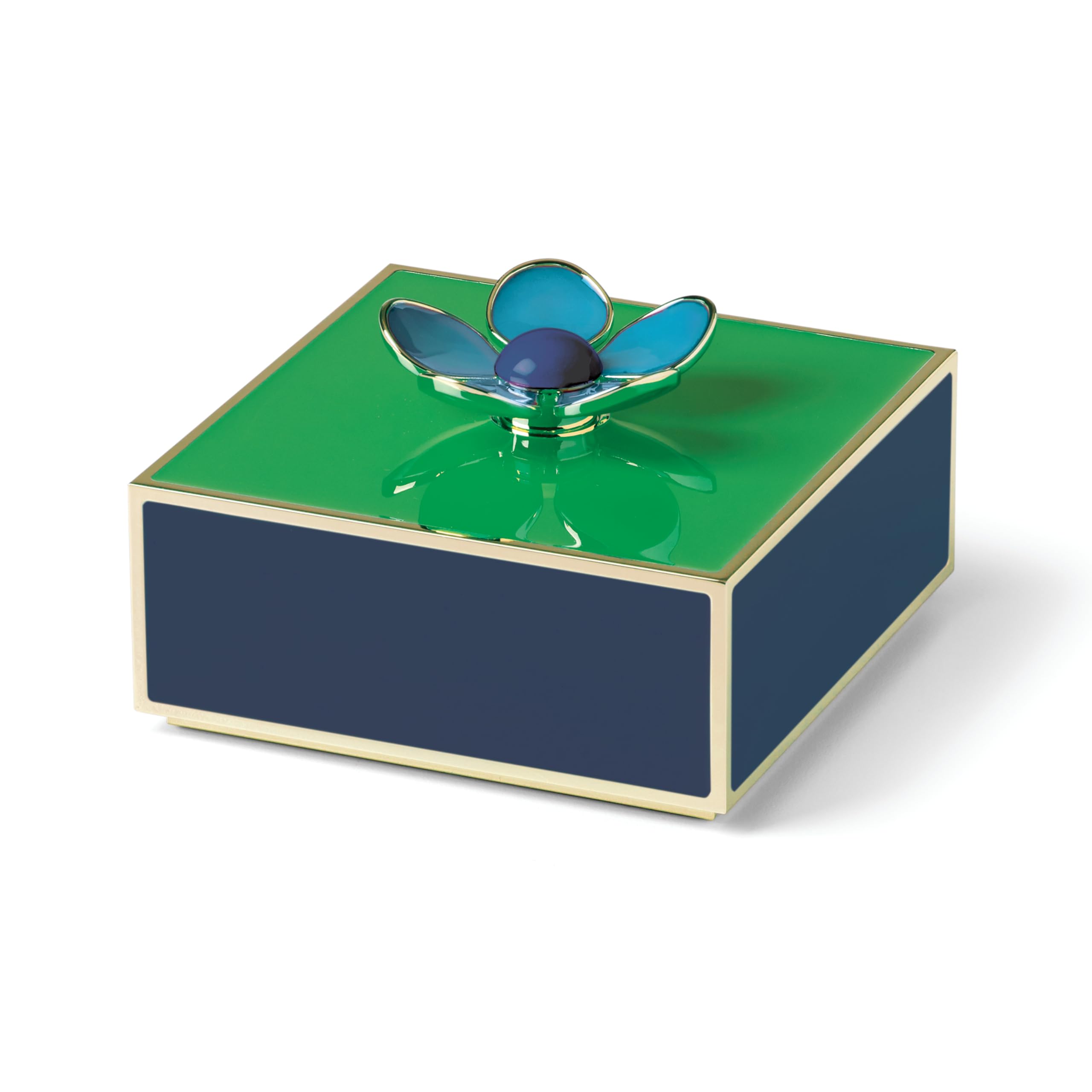 Kate Spade New York Make It Pop Floral Box, 0.85 LB, Green/Navy