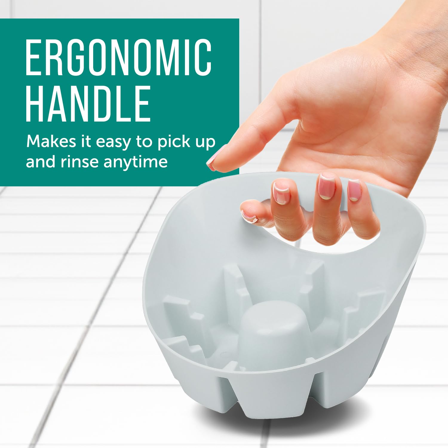 Plunger Tray - Universal Tray Made For Toilet And Sink Plungers - Catch Drips And Keep Germs And Bacteria Contained - Easy To Cl
