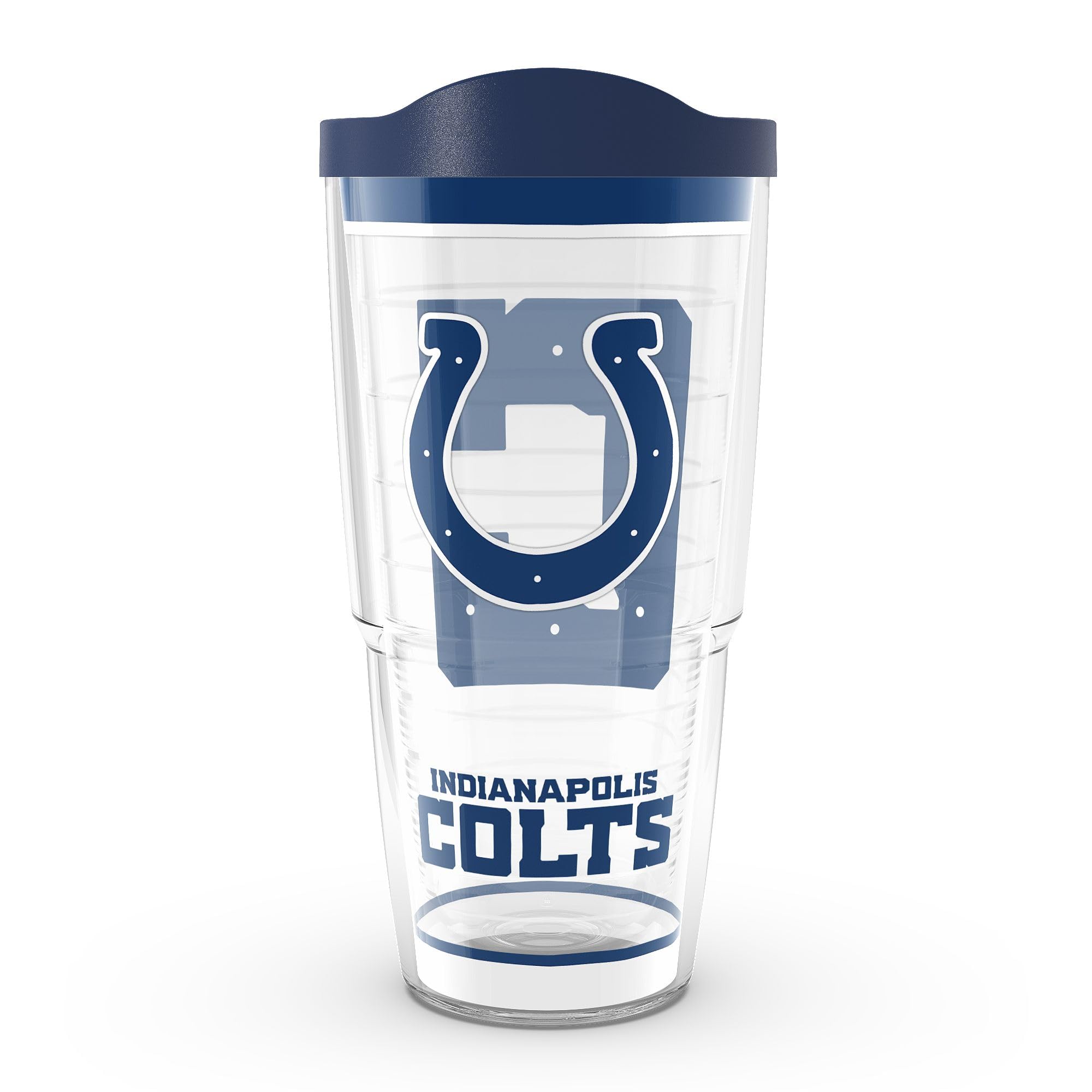 Tervis Made In Usa Double Walled Nfl Indianapolis Colts Insulated Tumbler Cup Keeps Drinks Cold & Hot, 24Oz, Tradition