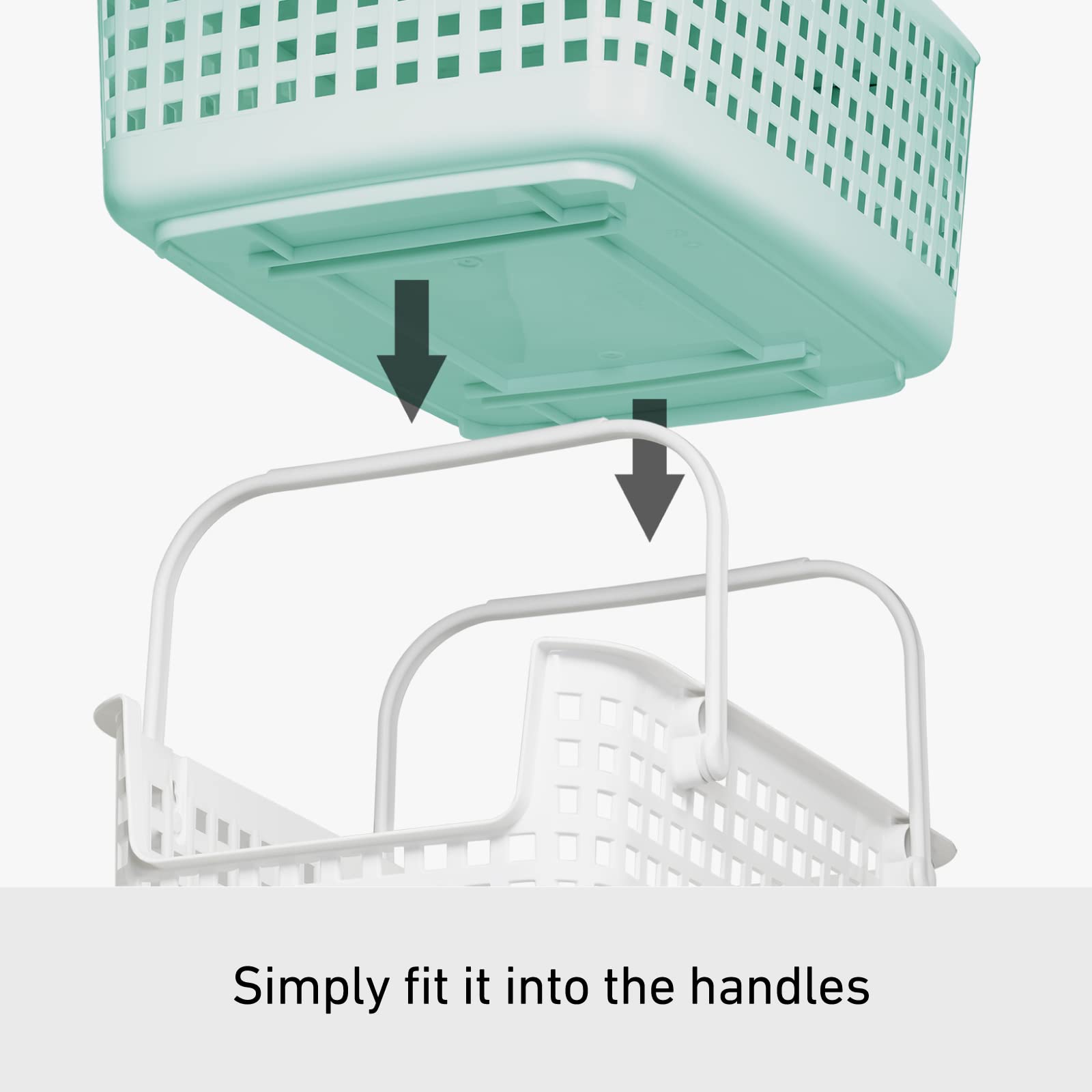 Like-It Scb-7 Daily Use Inside Or Outside. Movable Handles Make It Easy To Carry Around | Portable Large Basket For Kitchen, Lau