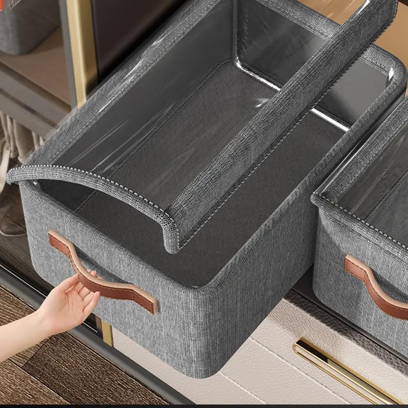 Luteti Waterproof Storage Box With Sturdy Steel Frame  Multifunctional Organizer For Clothes And Pants, Perfect For Closets And