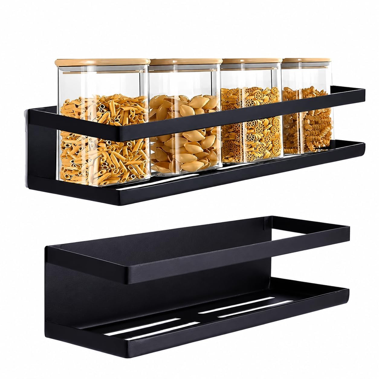 Skodinax Magnetic Steel Kitchen Spice Rack Wall Mounted Storage Organiser