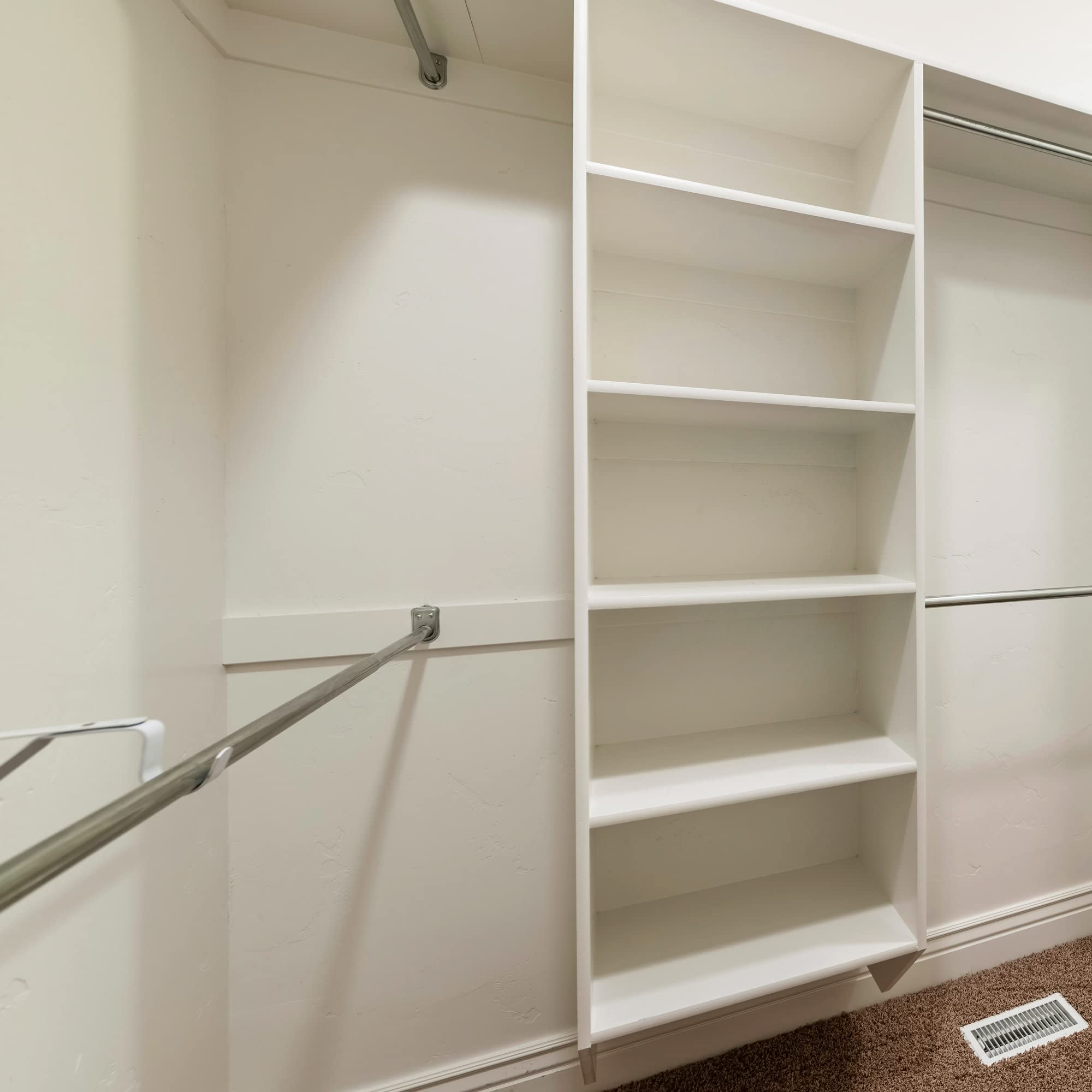 Design House 206078 Adjustable Closet Rod 80-inch to 150-inch  Polished Chrome