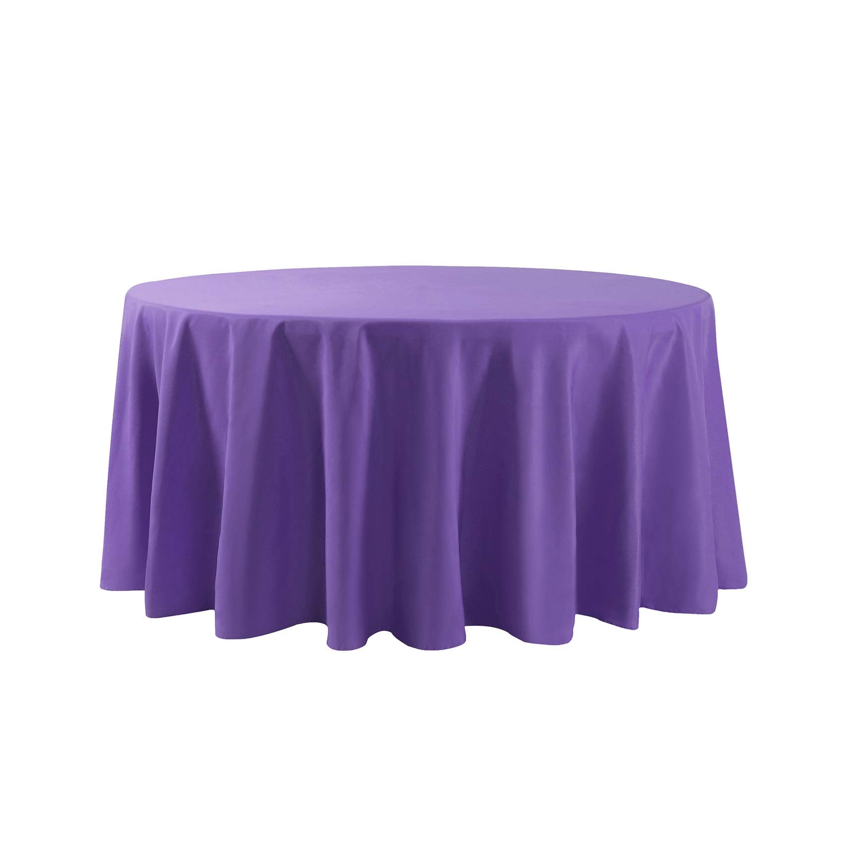 108 Inch Round Tablecloth Washable Polyester Table Cloth Decorative Table Cover For Wedding Party Dining Banquet(108 Inch,Purple