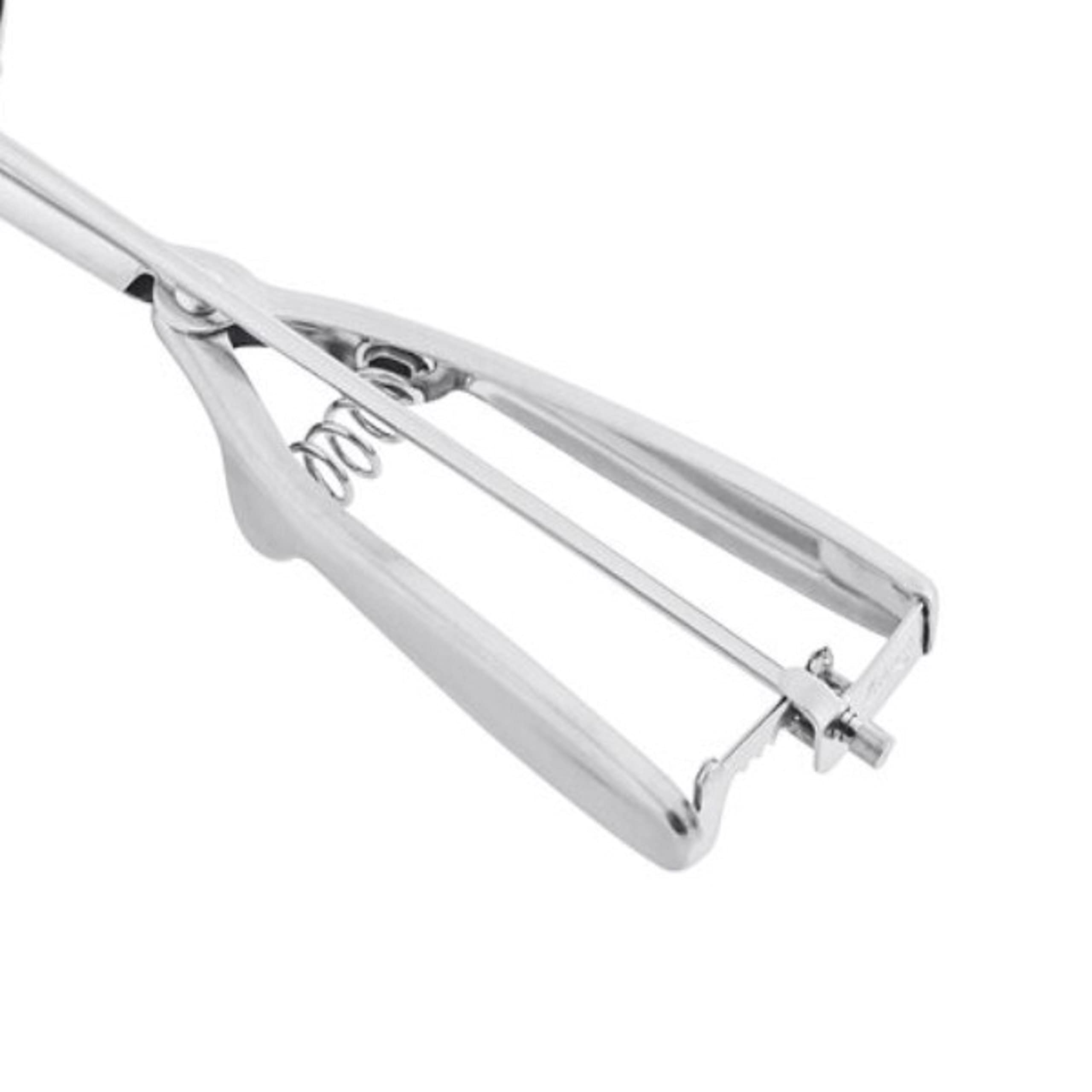 Truecraftware-1-1/2 Oz Oval Portion Scoop Disher With Twin Grip Handle Stainless Steel- Cookie Scooper For Baking Cookie Scoops