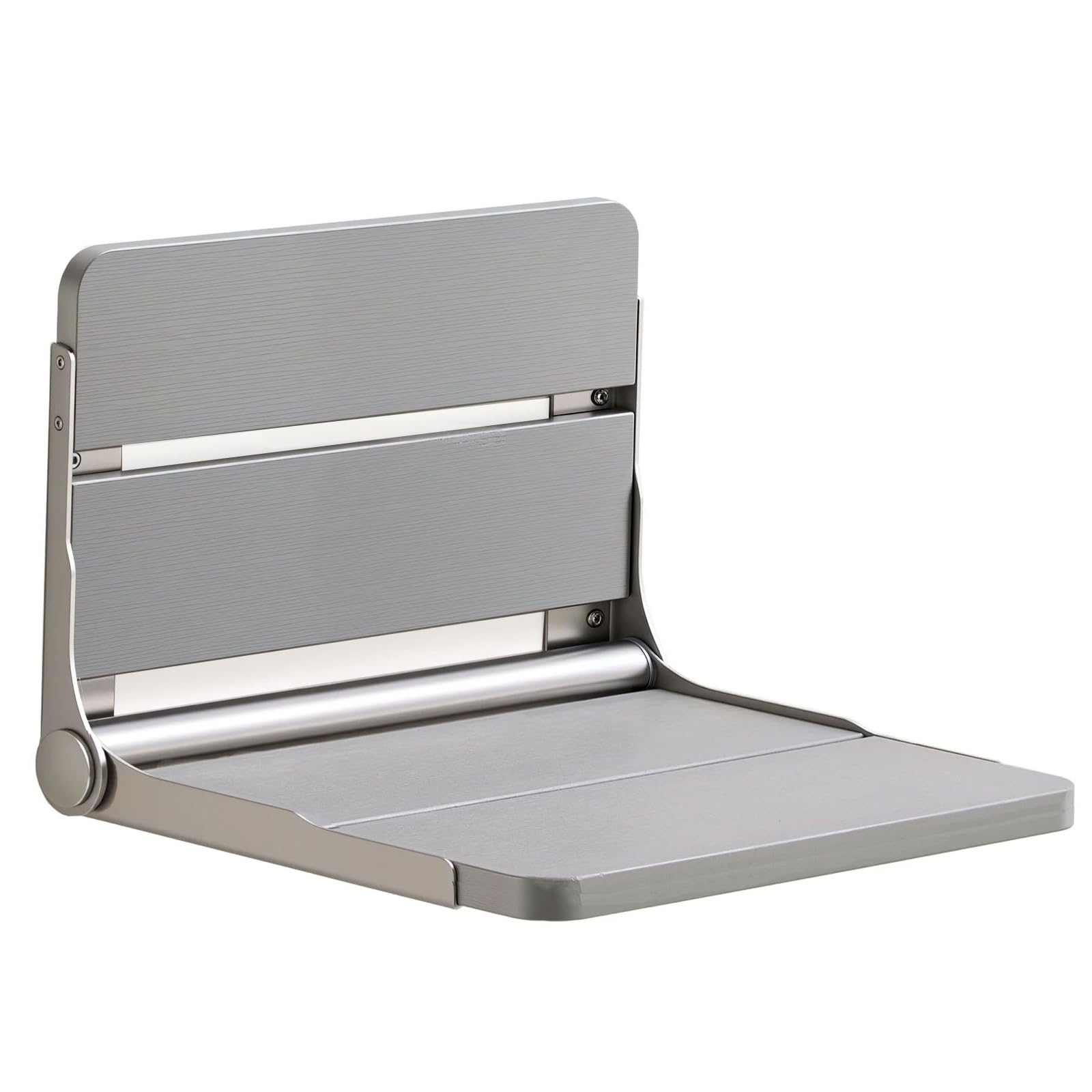 17.5 Folding Shower Seat Wall Mounted, Foldable Waterproof Shower Bench for Inside Shower, HDPS Poly Lumber Shower Stool/Chair