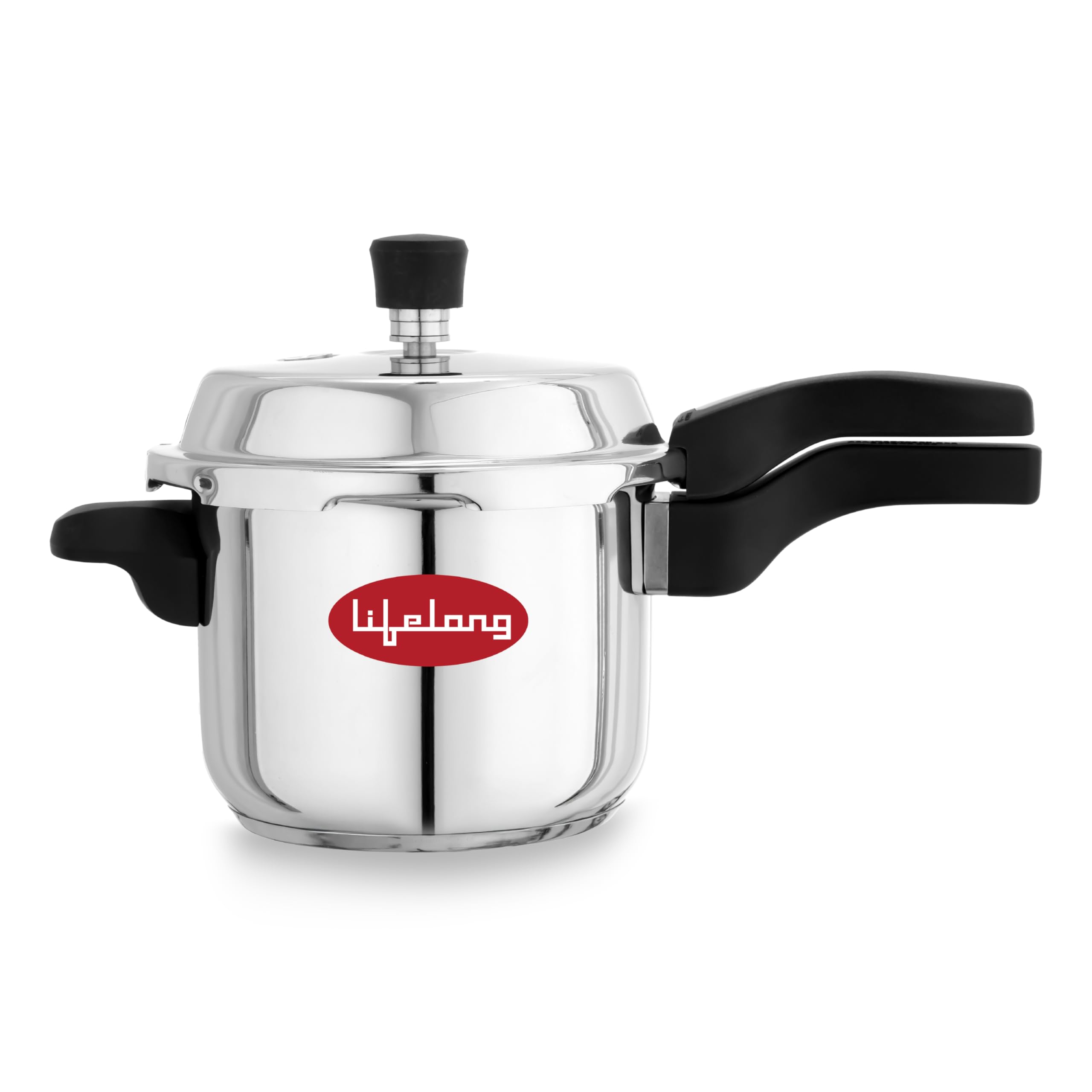 Lifelong 5 Litre Triply Stainless Steel Pressure Cooker For Kitchen | 2.5Mm Thickness | Gas & Induction Compatible | Fast & Even