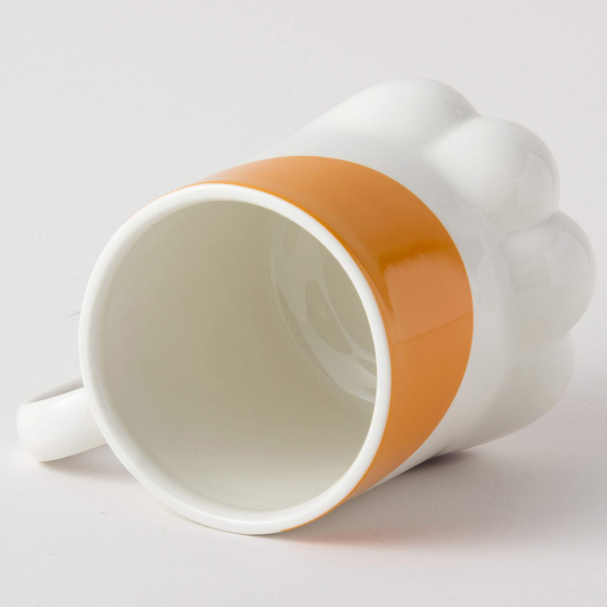 ????? Sunart San2235-3 Cute Tableware, Paw Of Cat Hand, Calico Cat Mug, 8.5 Fl Oz (250 Cc), White