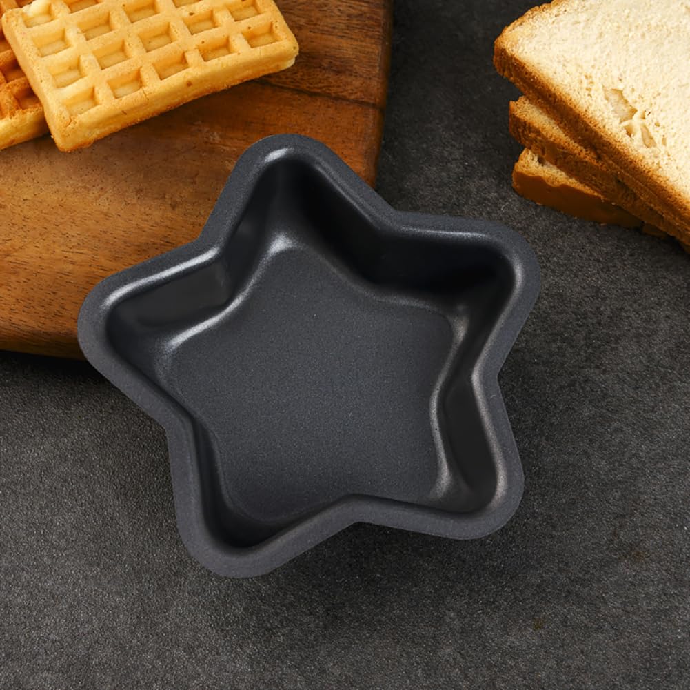 Uuyyeo 3 Pcs Mini Star Cake Pan Mold Cheese Cake Baking Tin Oven Bread Baking Mold Pan Cake Decorating Pan Birthday Party Baking