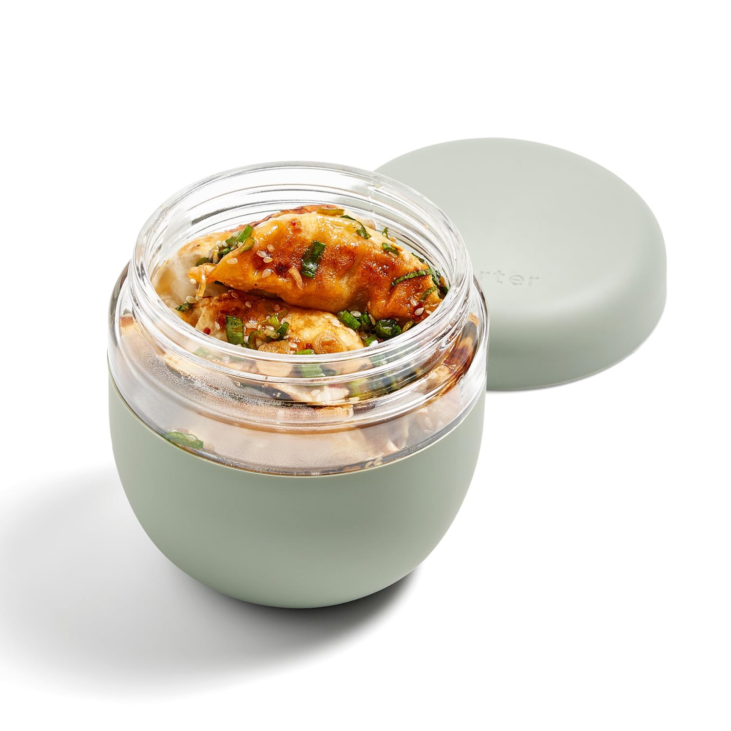 W&P Porter Seal Tight Glass Food Storage Container With Lid, Terrazzo Cream 16Oz, Leak & Spill Proof Meal Prep Container, Microw