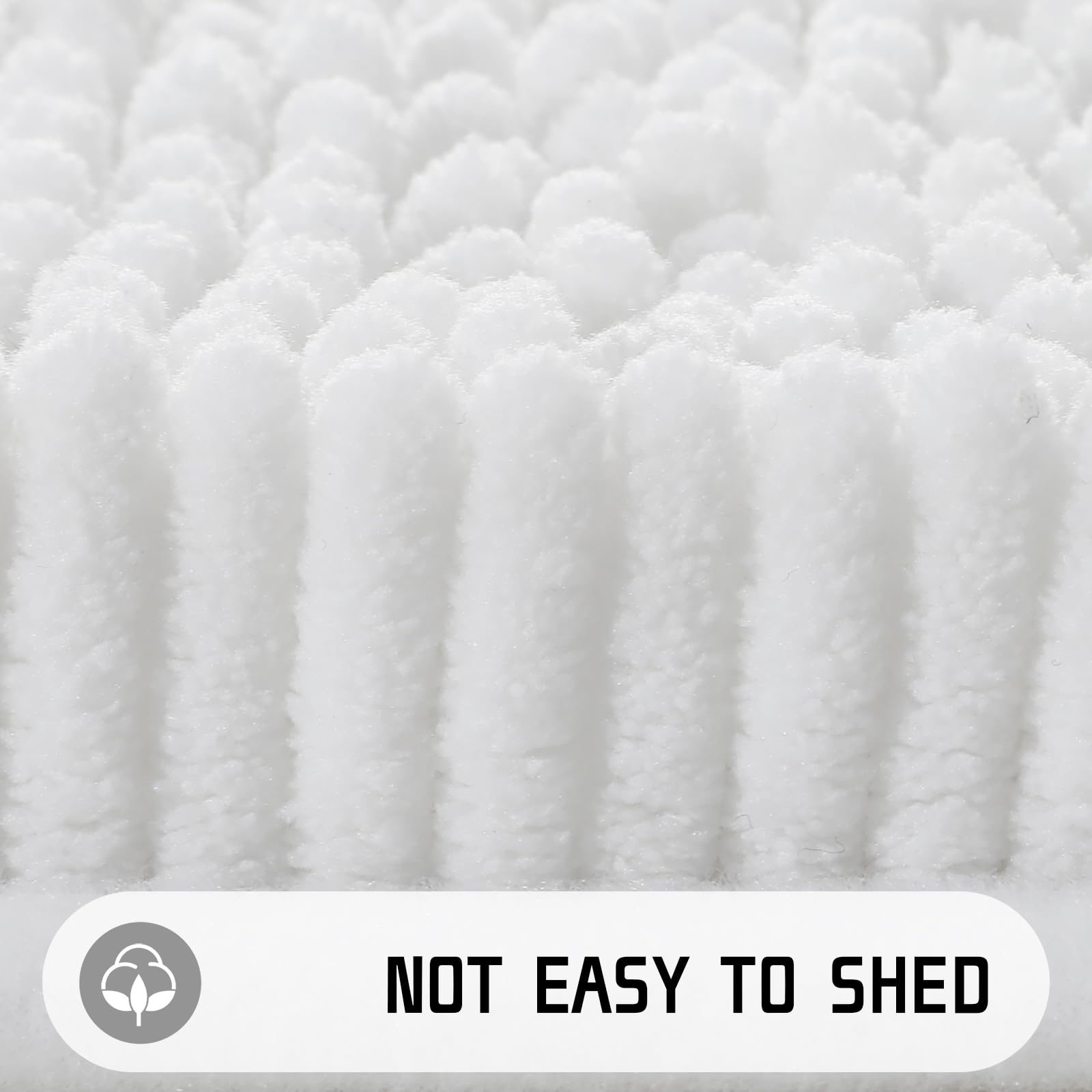 Yimobra Bathroom Rugs, 44 ' ' X 24 ' ', Extra Soft Chenille Bath Rugs, Non-Slip, Water Absorbent, Thick Floor Mat With Machine W