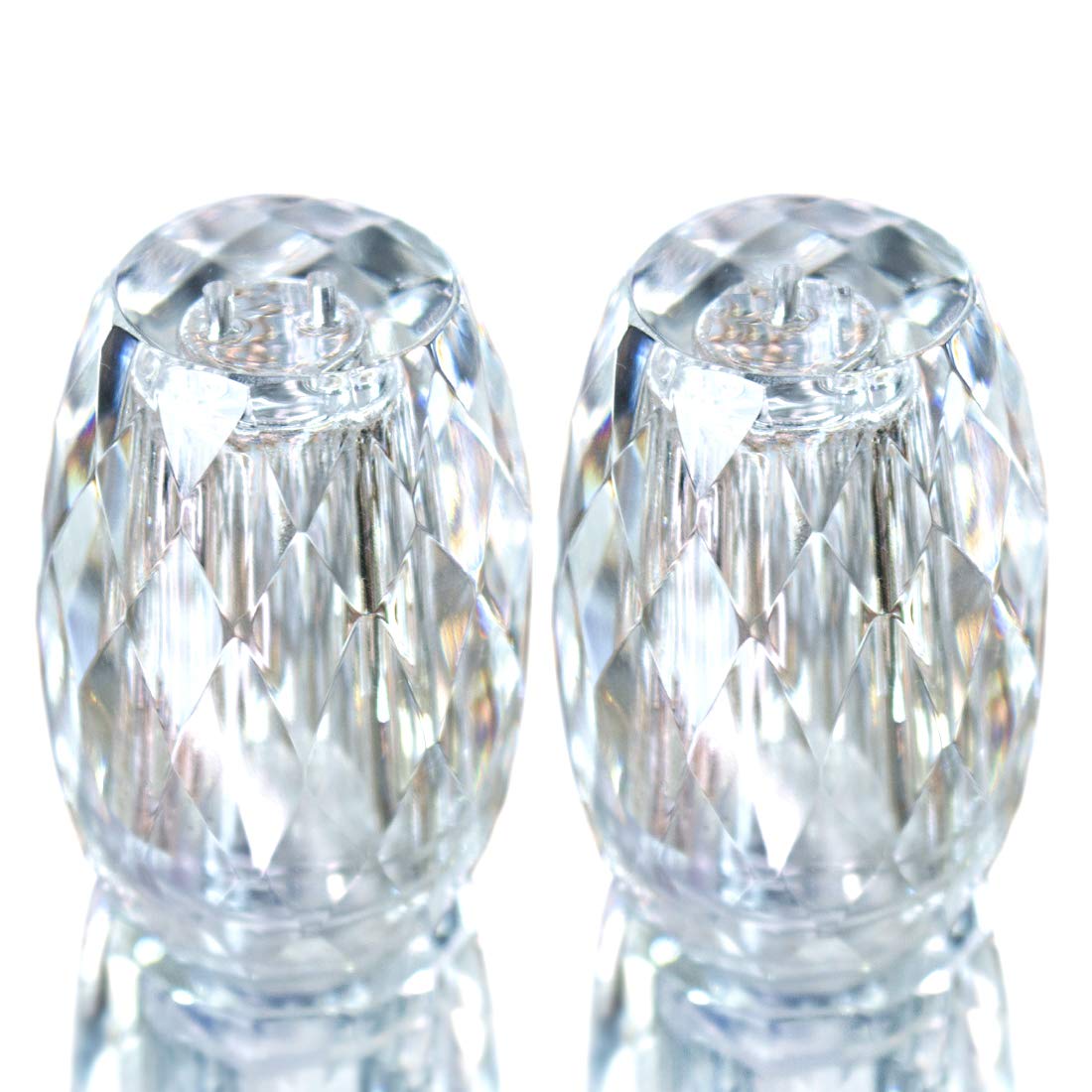Refillable Crystal Seasoning Bottle Salt And Pepper Shakers Kitchen Decor (Set Of 2) Salt Shaker Set
