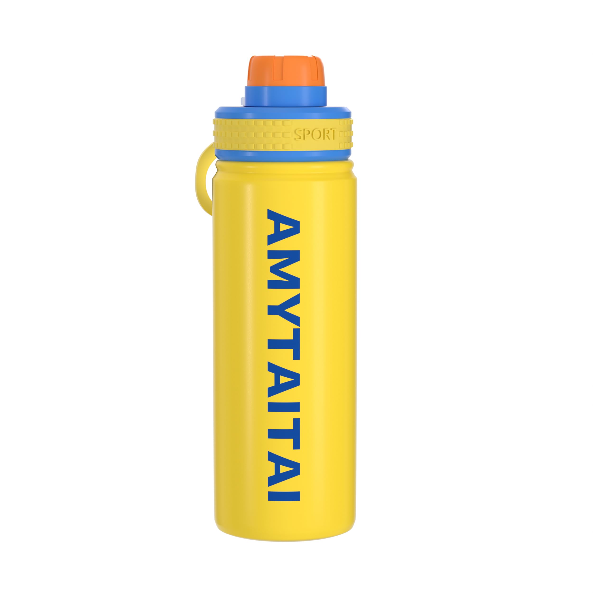 AMYTAITAI 18/8 Stainless Steel Insulated Water Bottle 20oz  Yellow