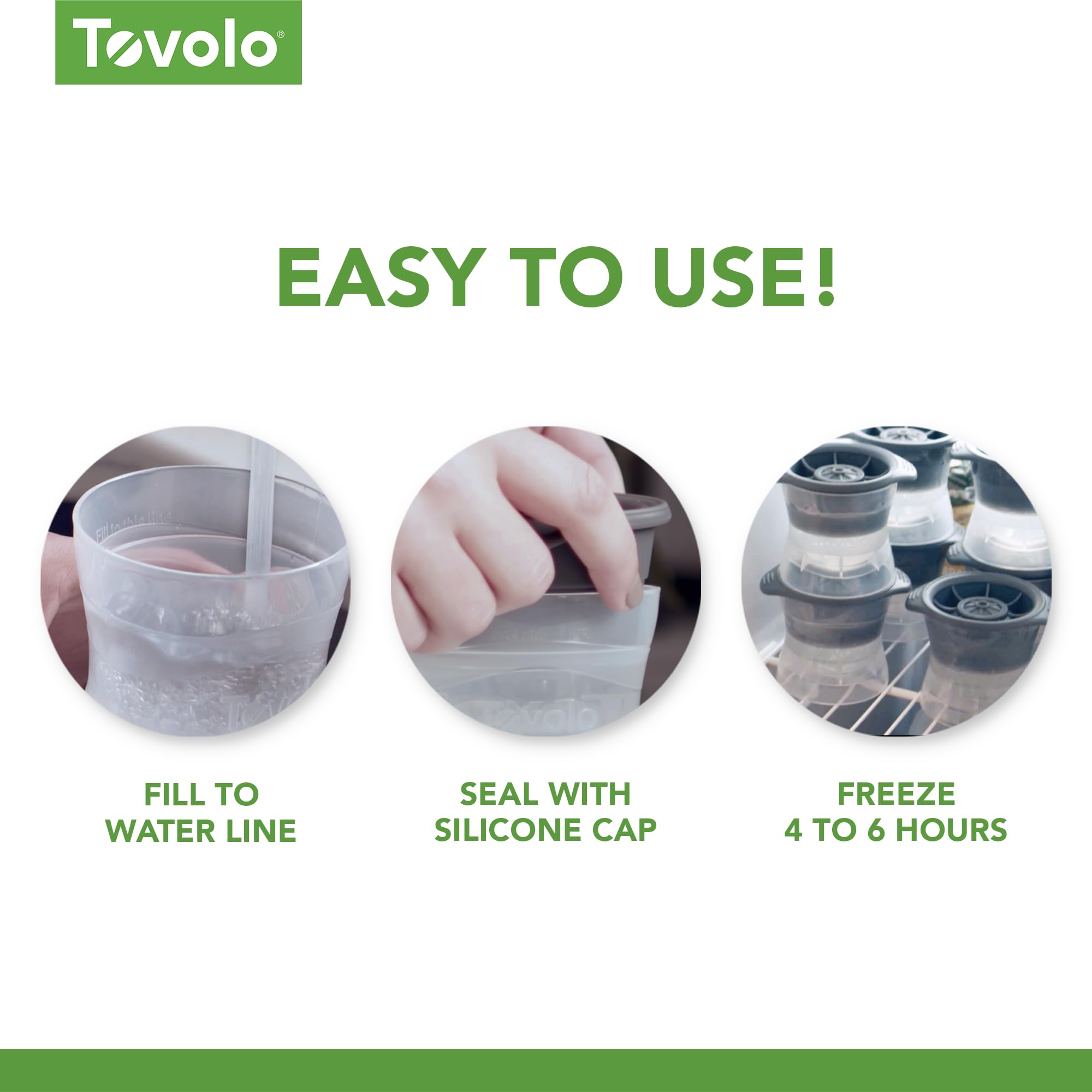 Tovolo Rose Shaped Ice Molds, Set Of 2 - Large Romantic Ice Mold Gift - Unique Ice Mold Chills Drinks - Odor-Free Freezer Storag