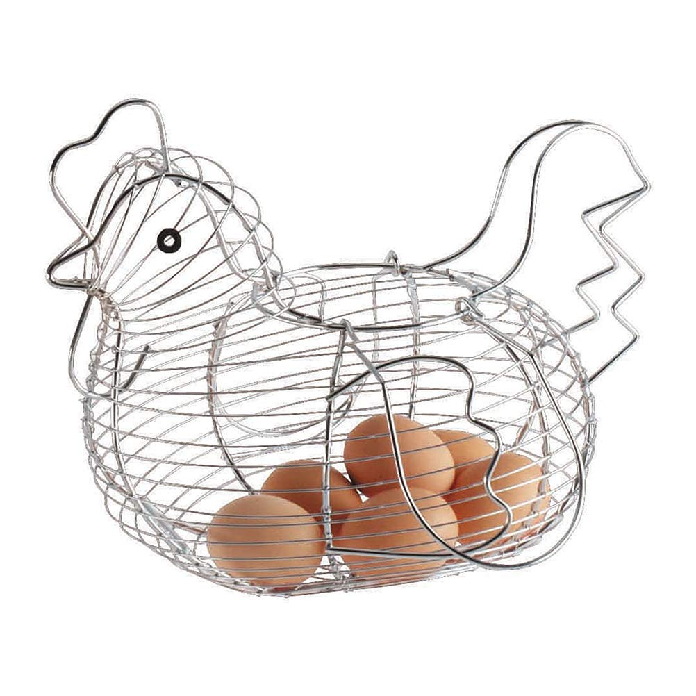 Aramox Egg Basket, Chicken Shaped Egg Basket Used To Store Eggs, Fruits And Other Foods (As Shown)
