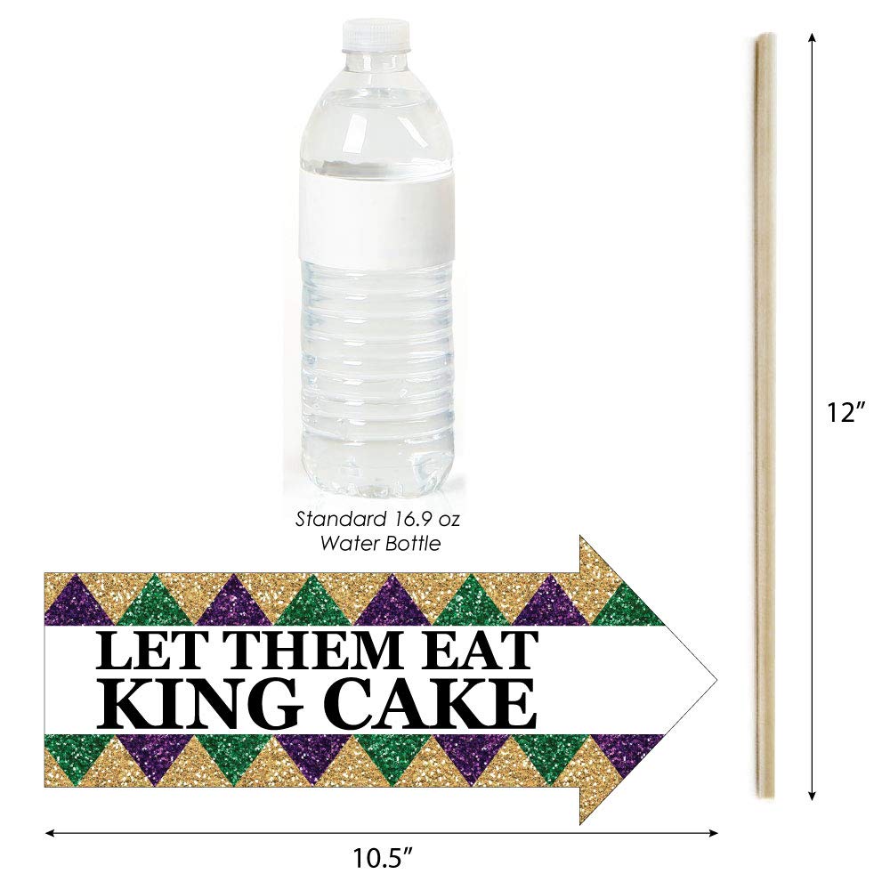 Big Dot Of Happiness Funny Mardi Gras - Photo Booth Props Kit 10 Piece