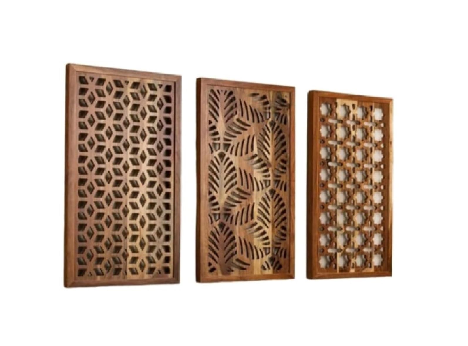 Upzing Decor Wood Wall Decor Panel Wall Hanging Plaque, Wood Carving Wall Decoration Panel For Living Room, Bedroom, Hallway, Of