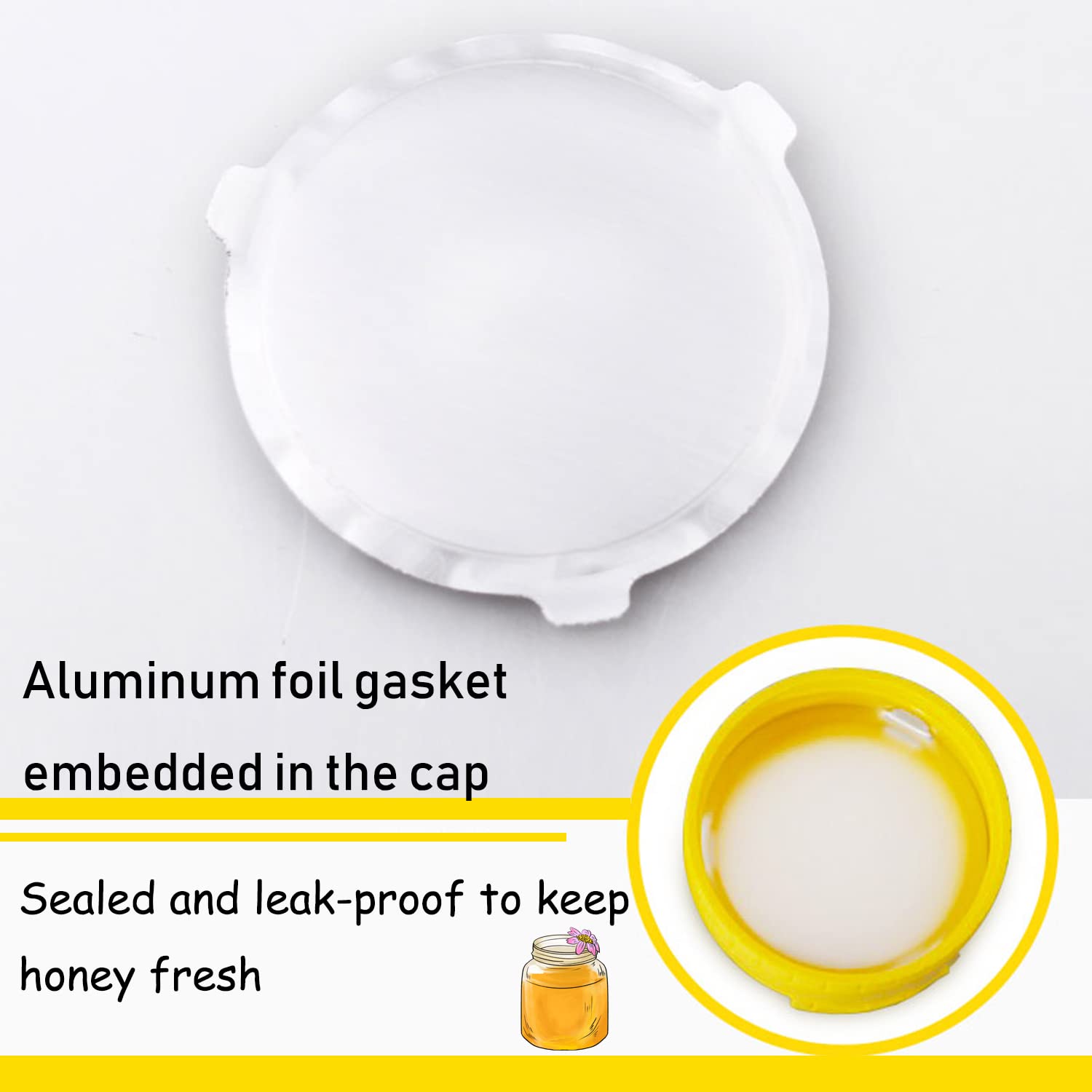 Qiuttnqn 16 Pack 8Oz Clear Plastic Honey Bottles,Squeeze Honey Bottle Container Holder With Flip Lid For Storing And Dispensing,