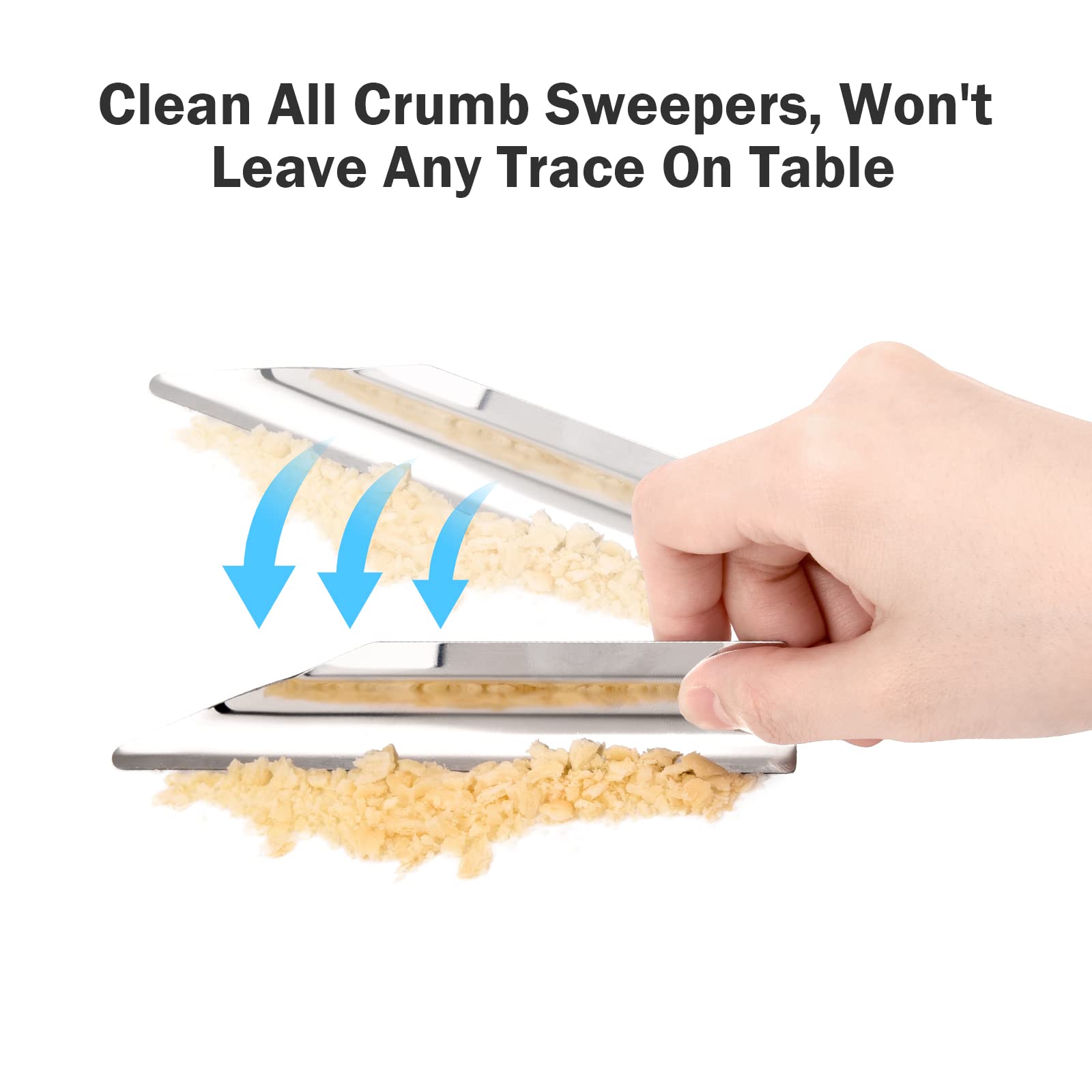 Crumbers for Servers, Crumb Sweepers, Food Crumb Scraper, Restaurant Crumb Cleaner, Portable Server Tools Stainless Steel Crumbe