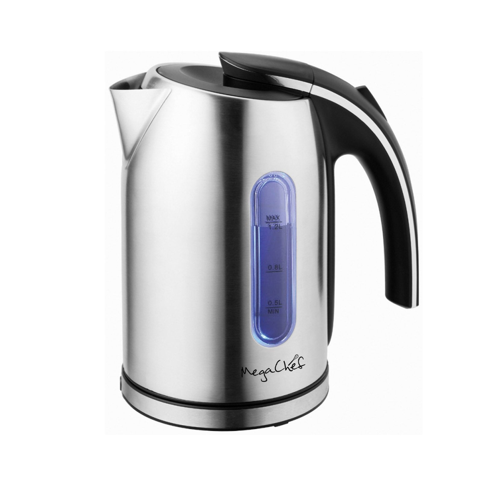 Megachef 1.2Lt. Stainless Steel Electric Tea Kettle