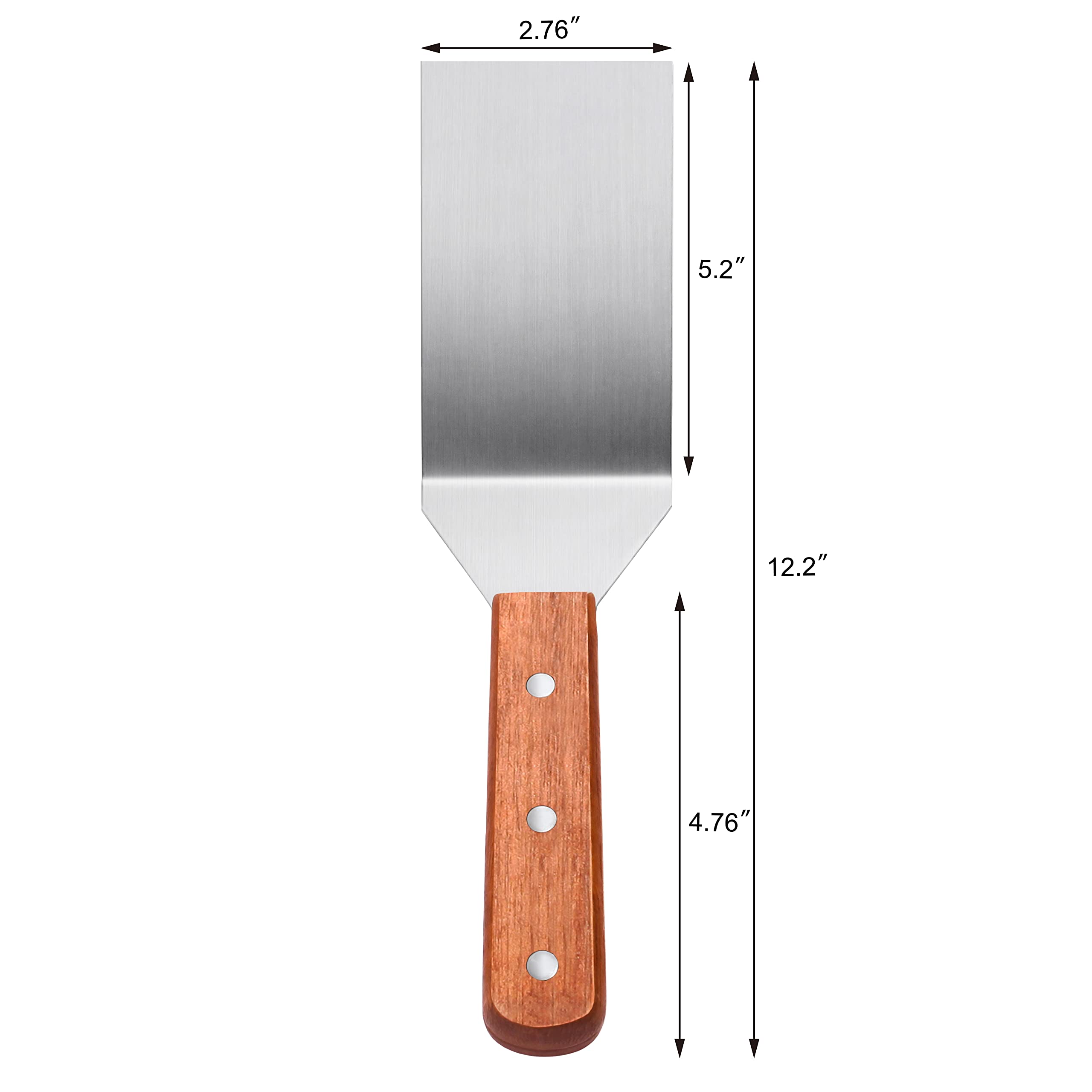 New Star Foodservice 36275 Wood Handle Grill Turner/Spatula  12.5-Inch