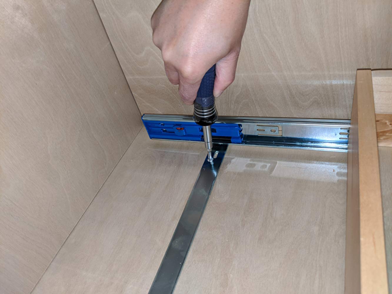 Elysian 20 Inch Width Kitchen Bottom Mount Soft Close Pull/Roll Out Organizer Drawer With Under Cabinet Sliding Shelf And Fully