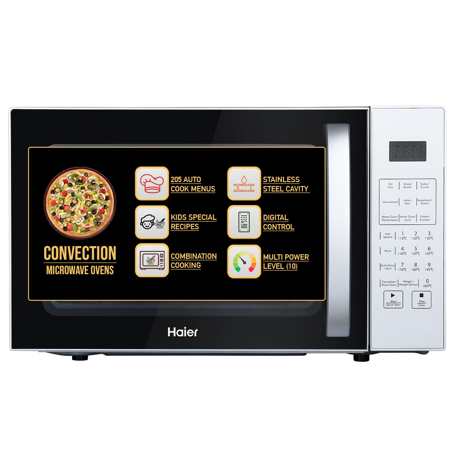 Haier 20 L Convection Microwave Oven (Hil2001Csph, Silver)