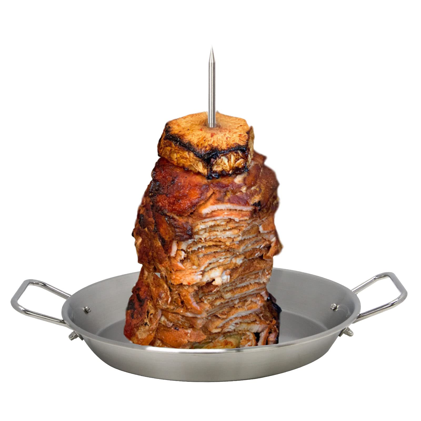 Dolamoty Bbq Vertical Skewer Pan Gyro Spit Shawarma Skewer Stand For Oven, Al Pastor Skewer For Grill, El Pastor Hack For Tacos