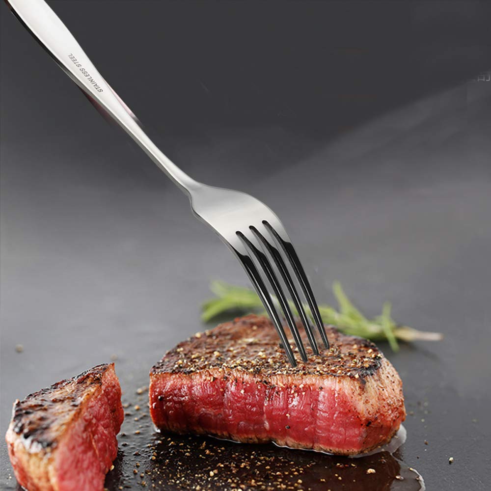 Pekky Stainless Steel Dinner Fork Set, 7.8-Inch, Set Of 12