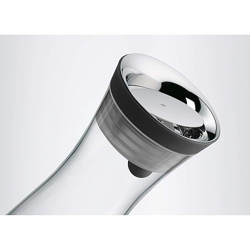 WMF Basic Water Decanter 1L Height 29 cm close-Up Stopper glass cromarganA Stainless Steel Silver