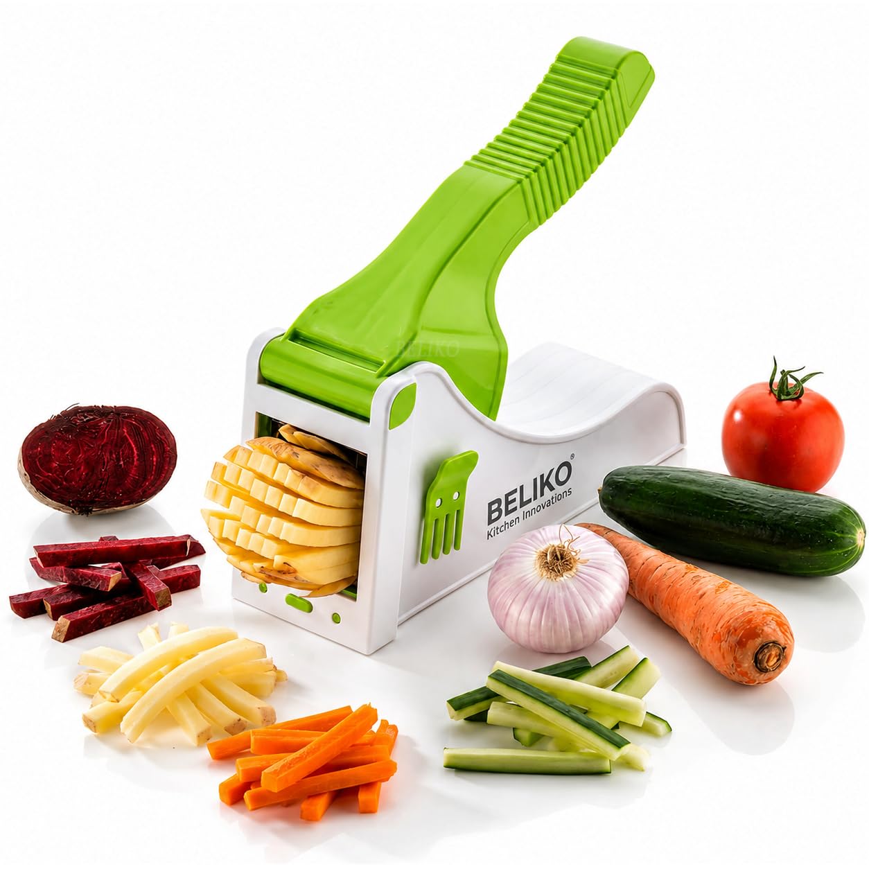 French Fries Cutter Machine | Manual Potato Chips Cutter & Vegetable Chopper | Heavy Duty Stainless Steel French Fry Cutter For 