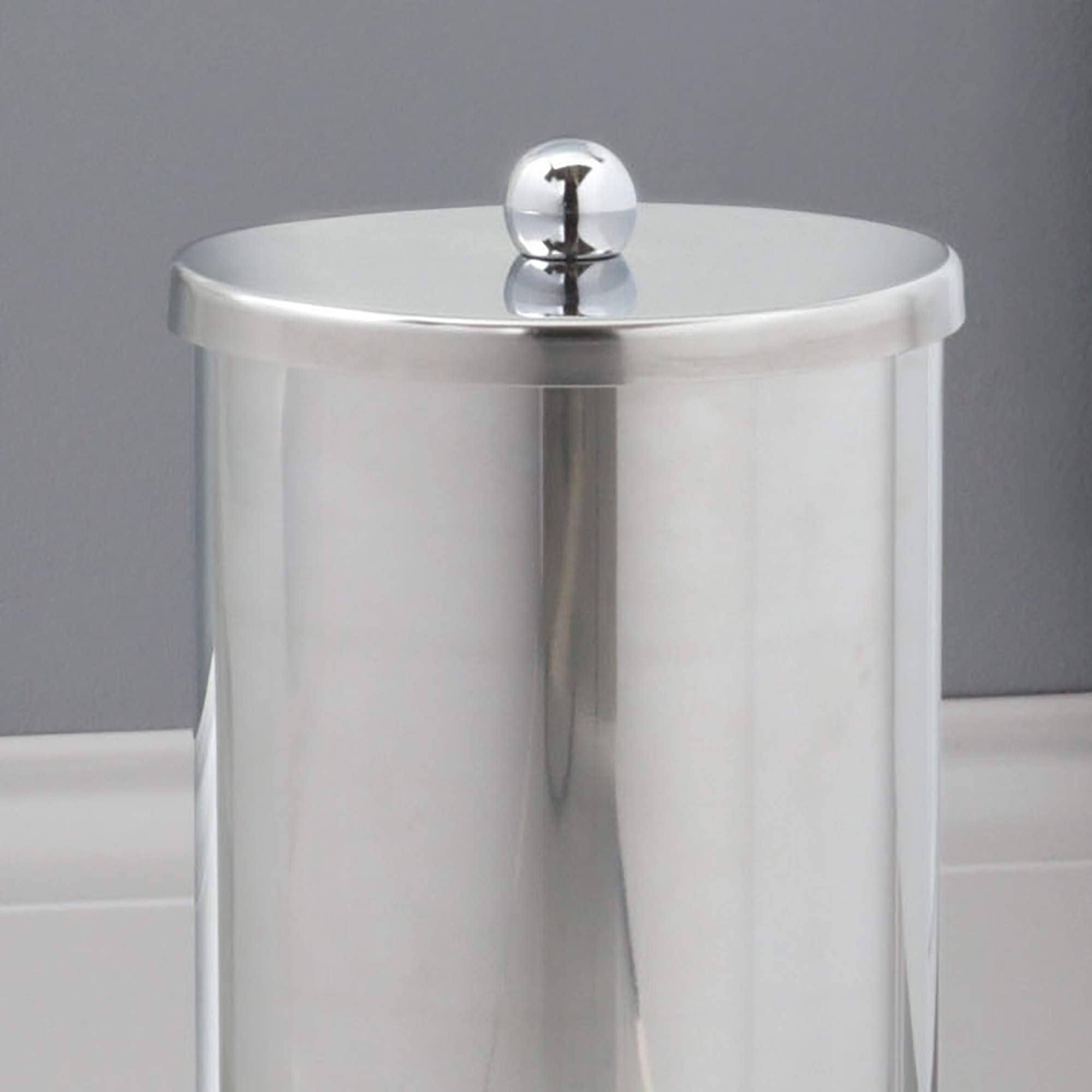 Zenna Home Toilet Paper Holder  Canister Holds 3 Rolls  Stainless Steel