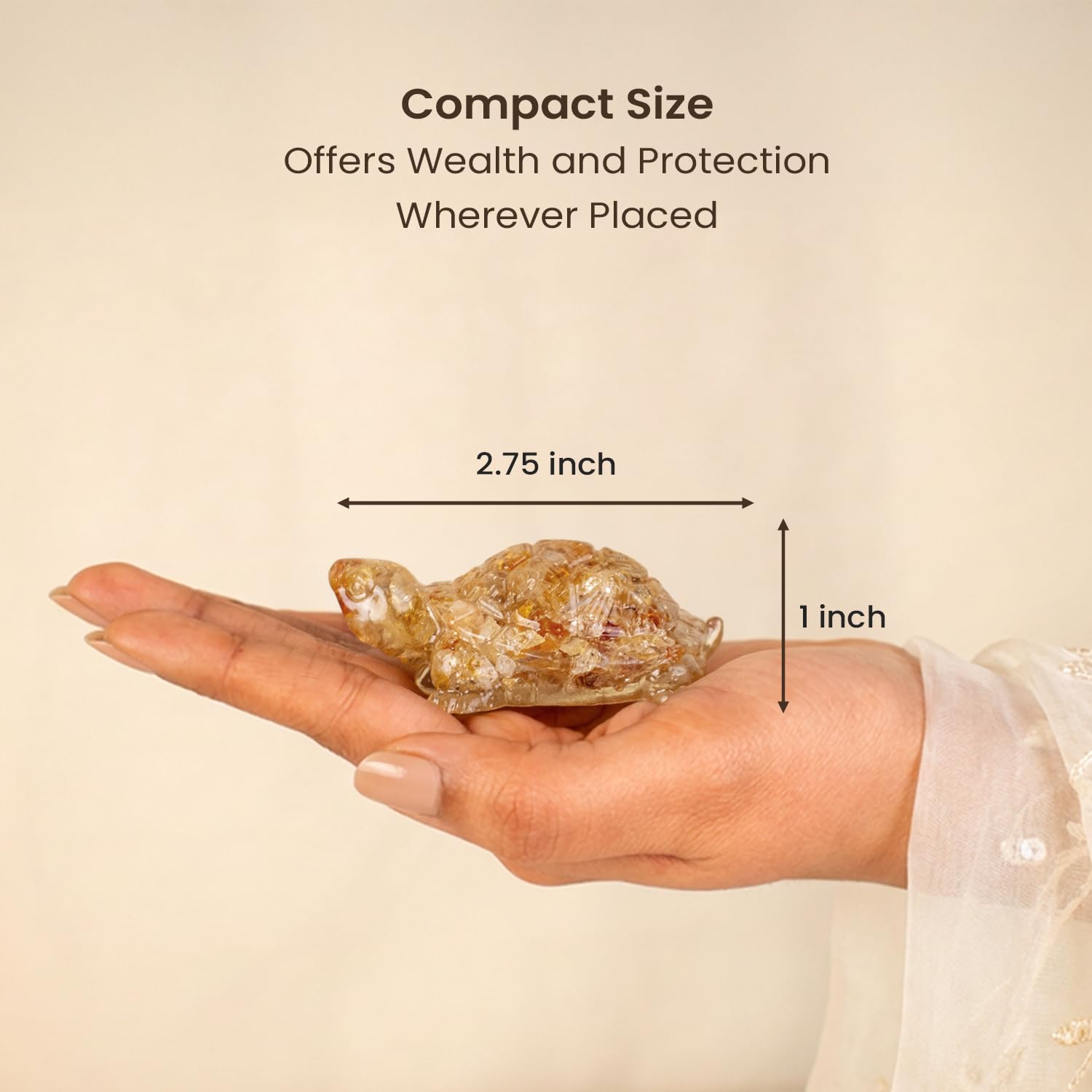 Citrine Resin Tortoise (Kachhua)