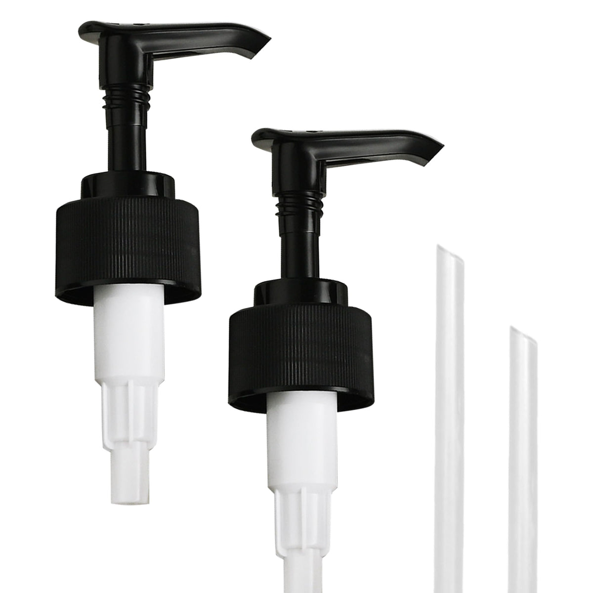 Maisonovo Soap Pump Replacement - 2X Black Plastic Pumps - Pump Dispenser - Soap Dispenser Pump Replacement - Stainless Steel So