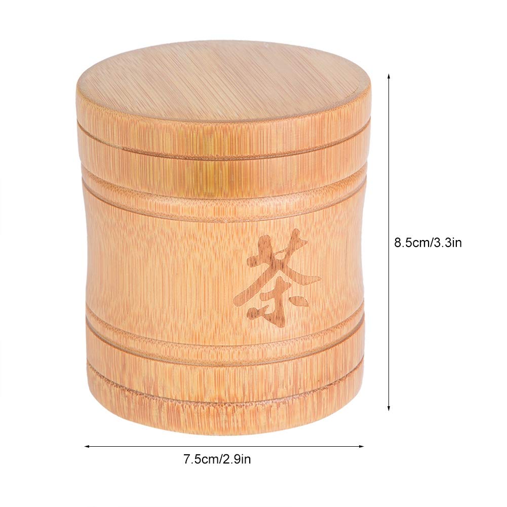 Fdit Tea Jar Portable Lightweight Organic Container Canister Tea Storage Box With Lid
