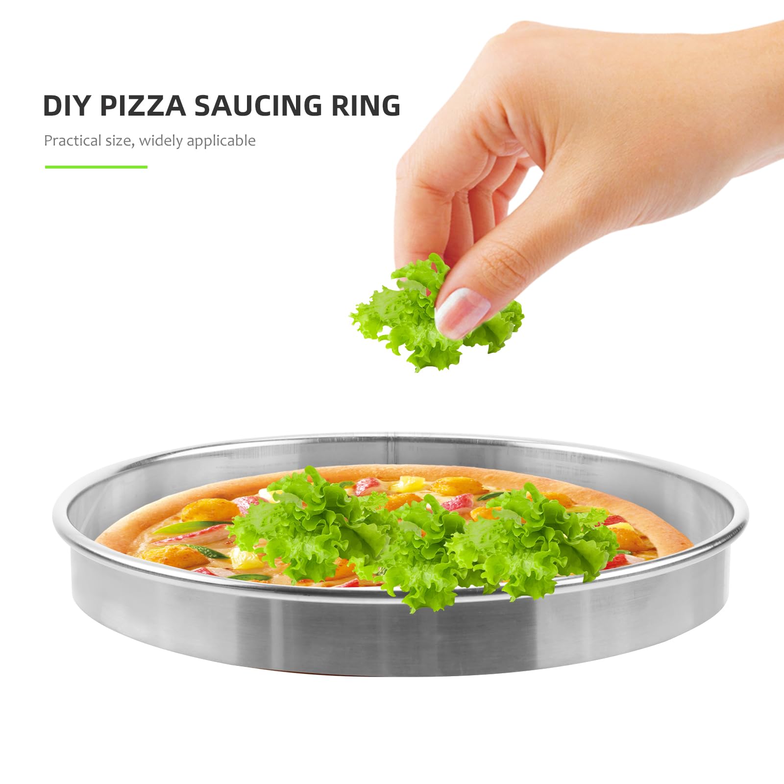 Bestonzon 7 Inch Cake Ring Stainless Pastry Rings Round Biscuit Cutter Stainless Steel Cake Ring Steel Tart Ring