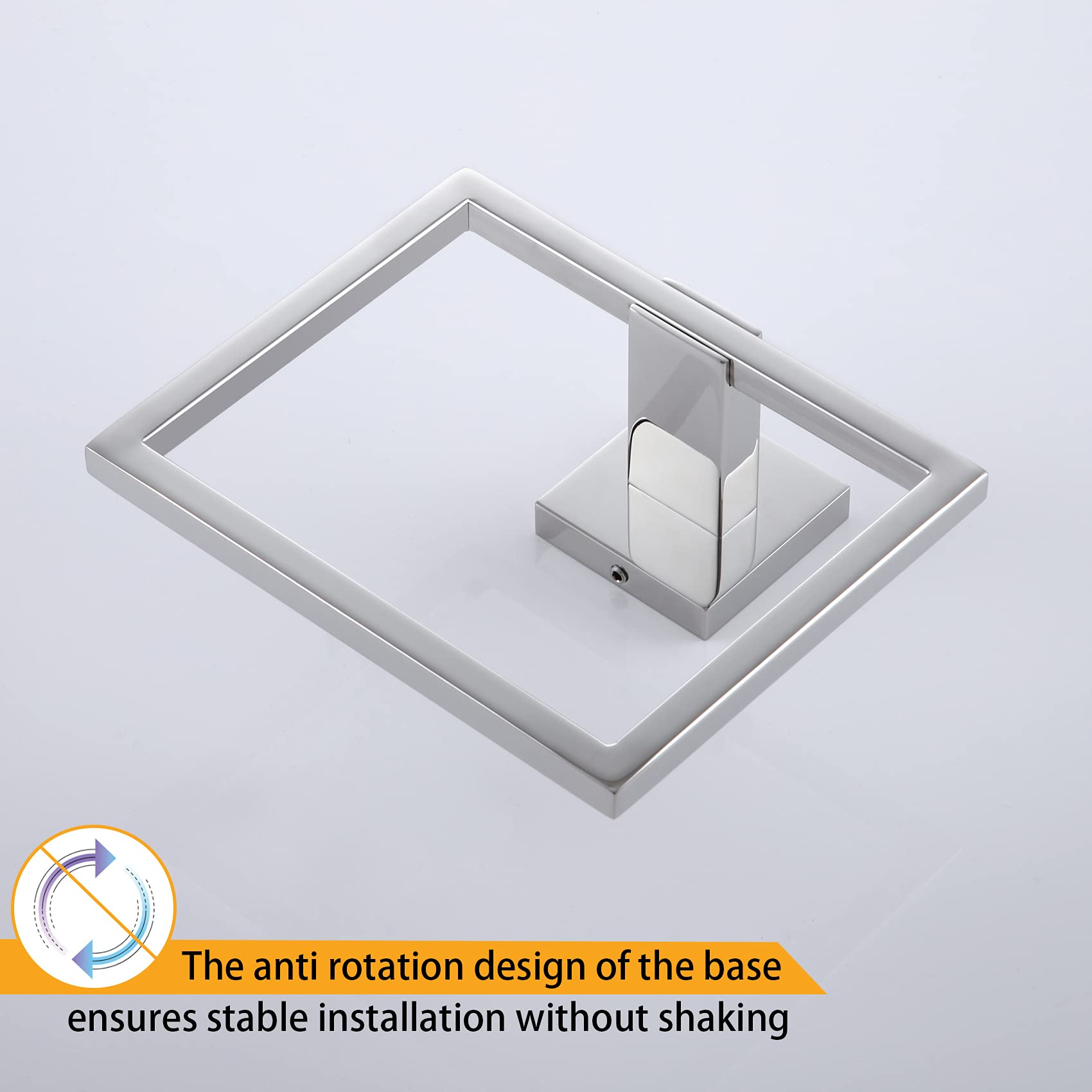 Kokosiri Bathroom Towel Holder Bath Towel Ring Towel Hanger Towel Rack Wall Mounted Stainless Steel Mordern Style, Polished Chro