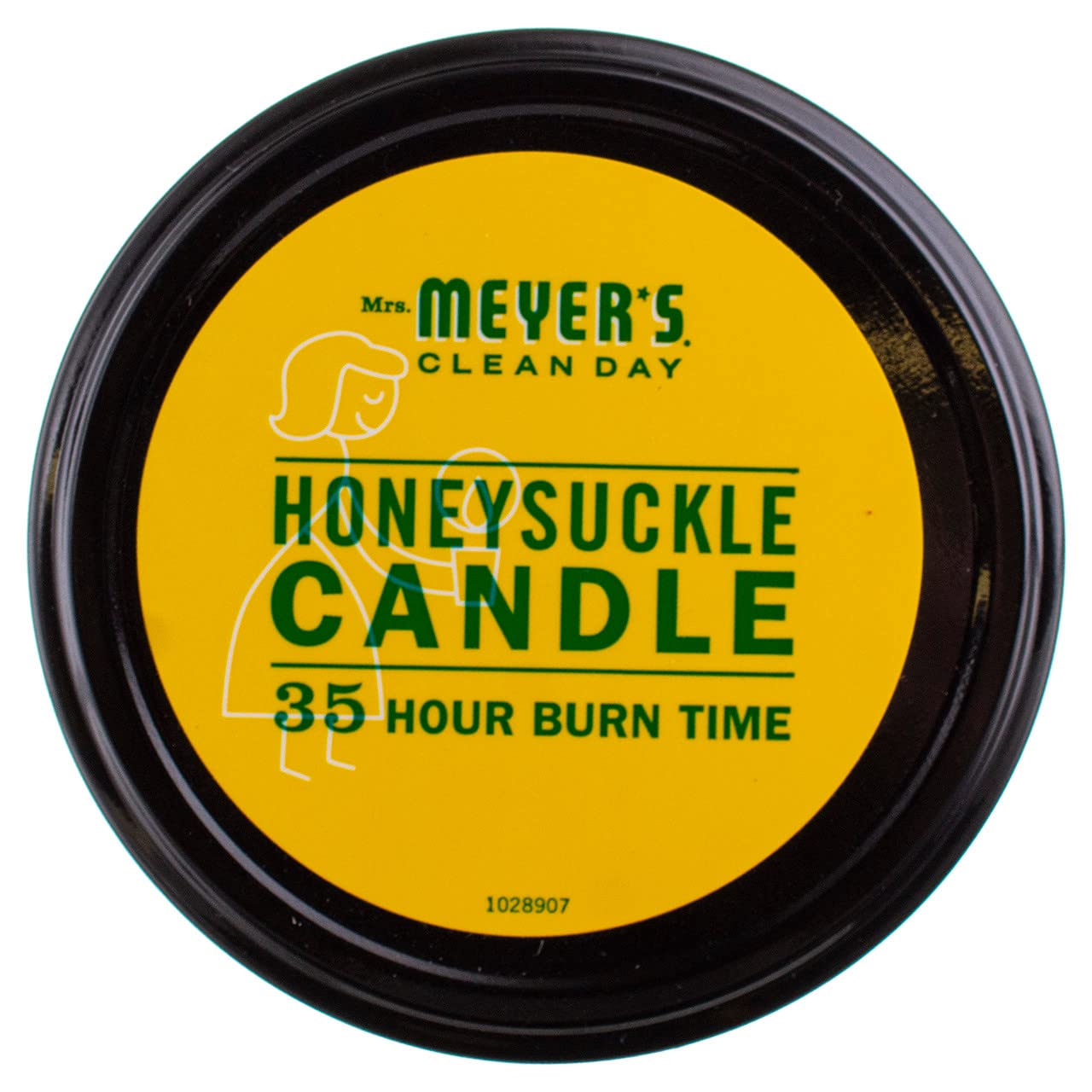 MRS. MEYER'S CLEAN DAY Aromatherapy Candle, 35 Hour Burn Time, Made with Soy Wax and Essential Oils, Honeysuckle, 7.2 Oz, Pack o