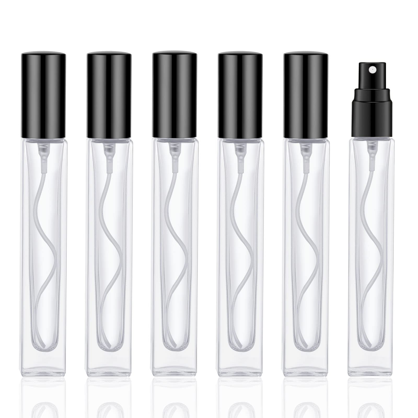 Koibito 10Ml Glass Perfume Atomizer For Men & Women. Refillable Glass Spray Bottle With Aluminum Pump. Portable Fragrance Bottle